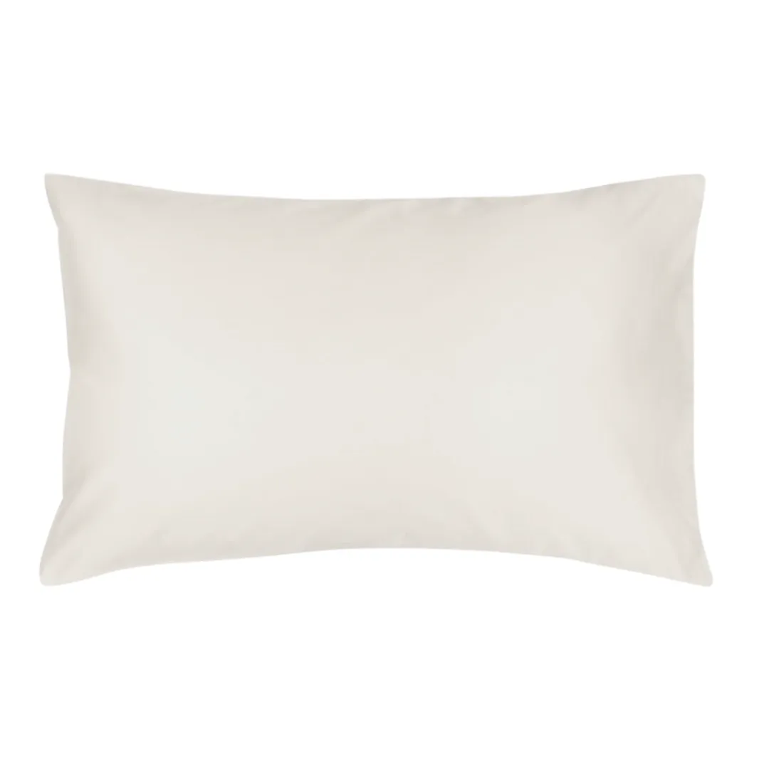 200 Thread Count 100% Cotton Percale Pillowcase - Stone