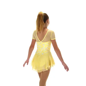 566 Figure Skating Daffodils In The Snow Dress