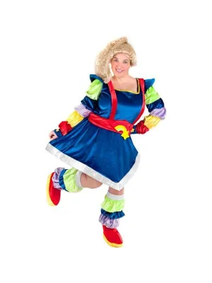 Adult Plus Size Rainbow Bright Inspired Costume