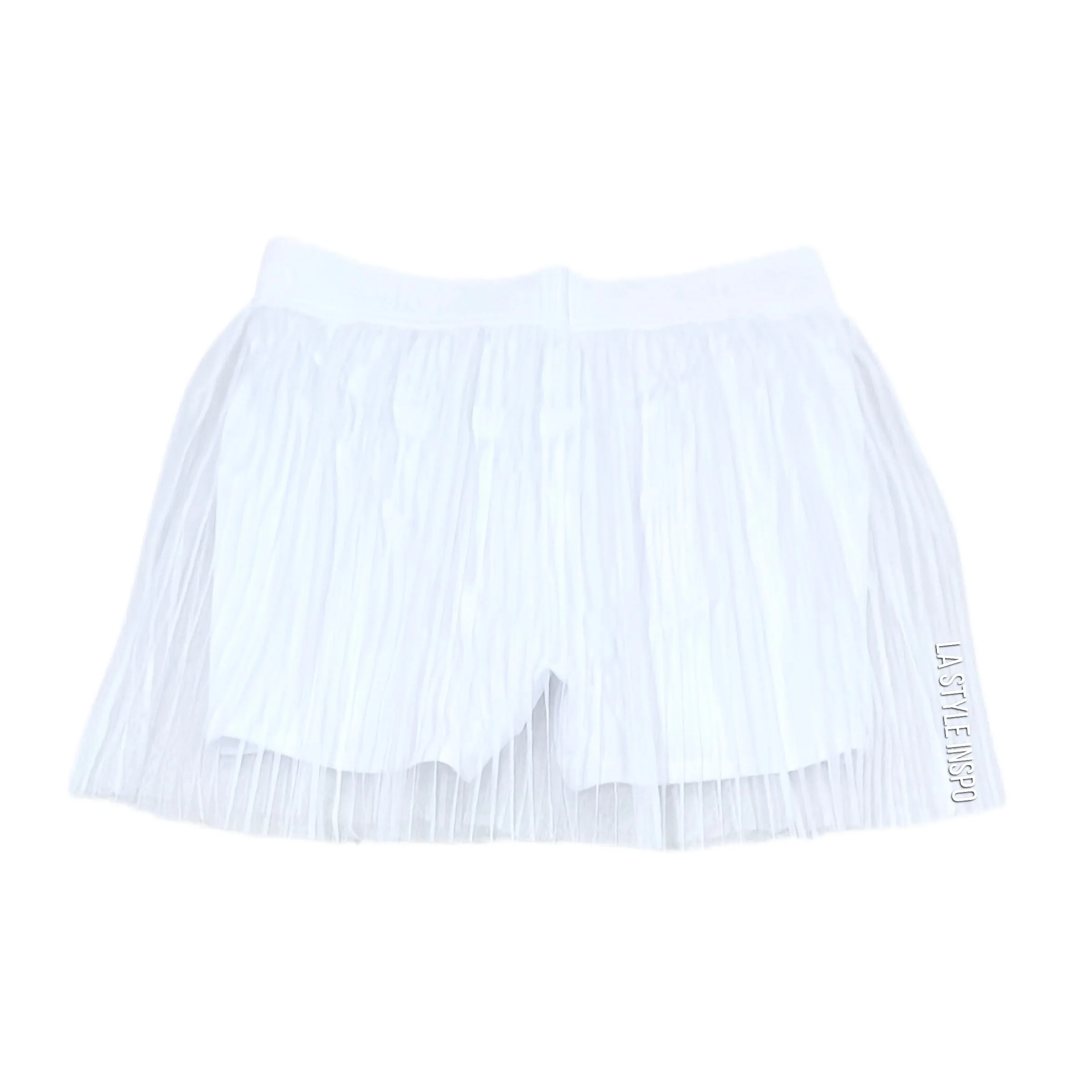 Alo Yoga Rare Mesh Skirt with Shorts White Size Medium