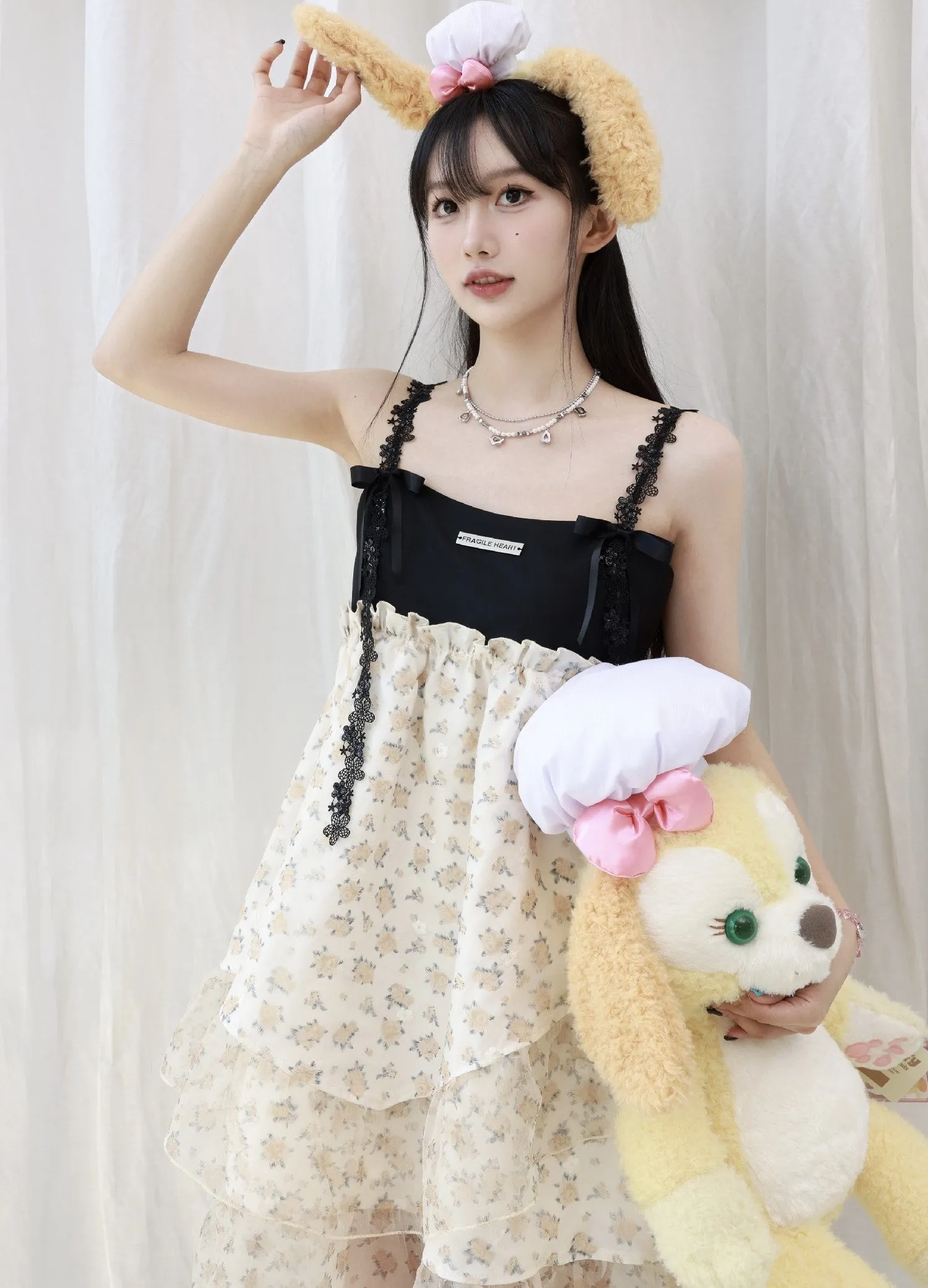 Amber Black Princess Puffy Dress FRA0165