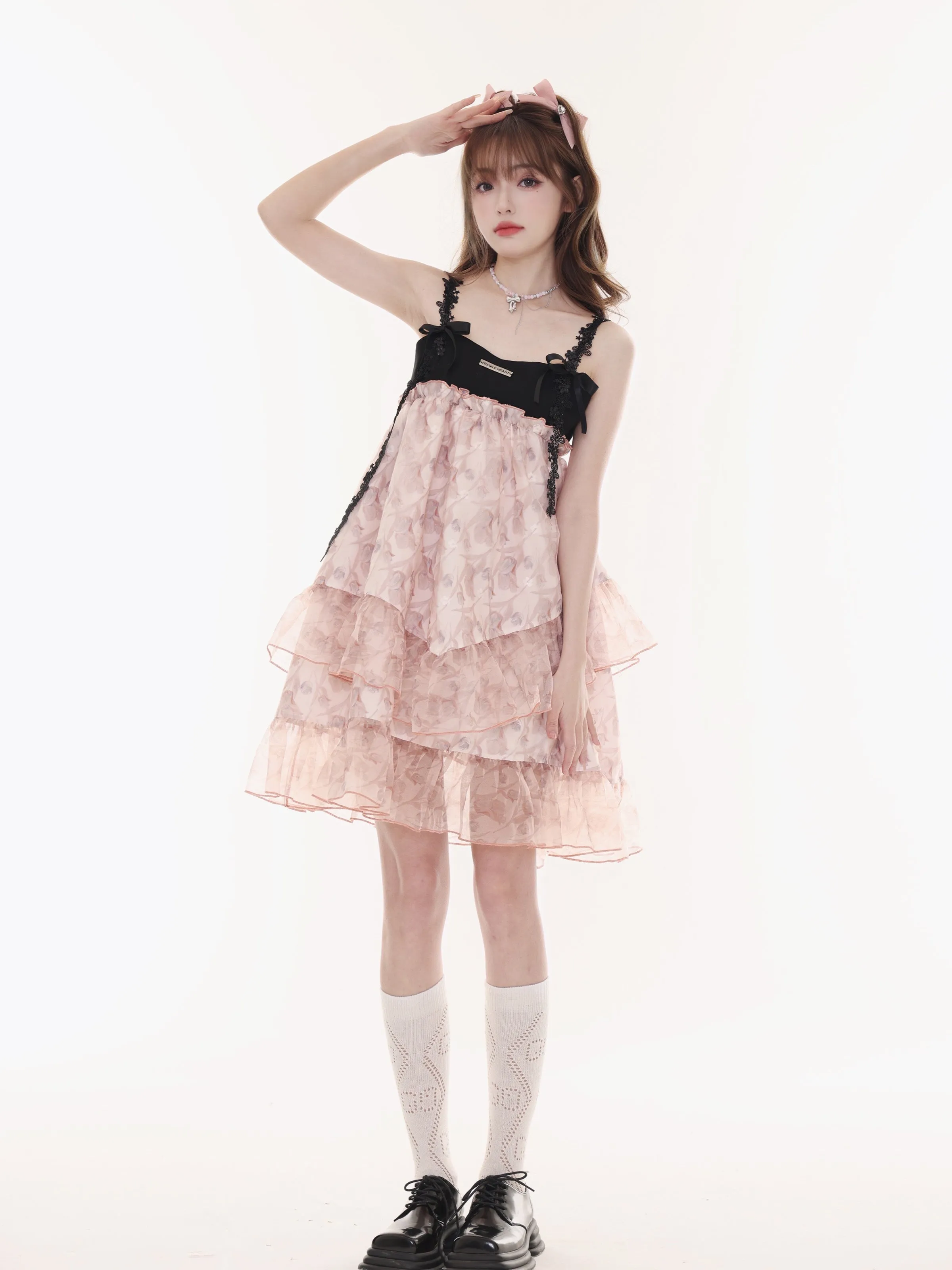 Amber Black Princess Puffy Dress FRA0165