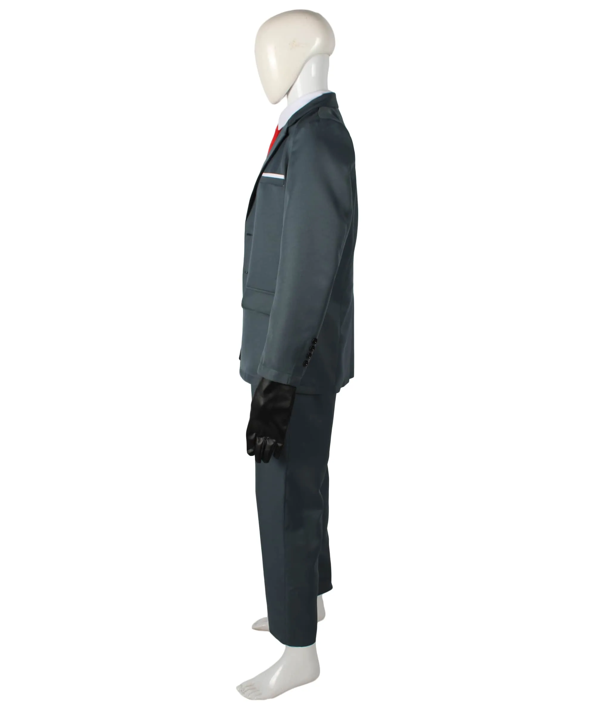 Anime Spy-inspired Costume Set| Suit Jacket Pants Tie Hand Gloves| Flame-retardant Synthetic Materials