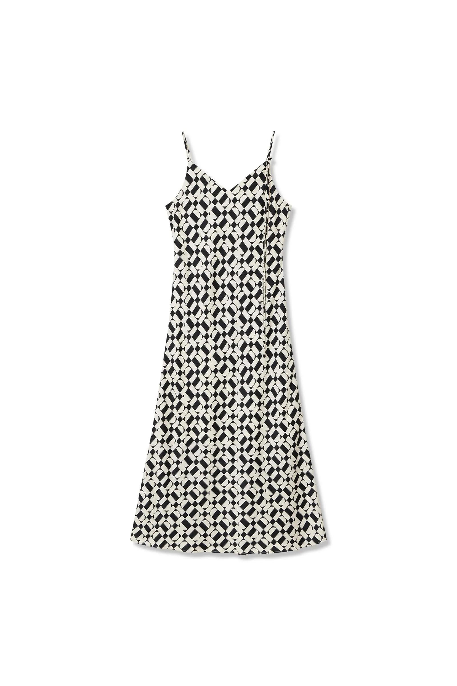 Artistic Printed Halter Dress