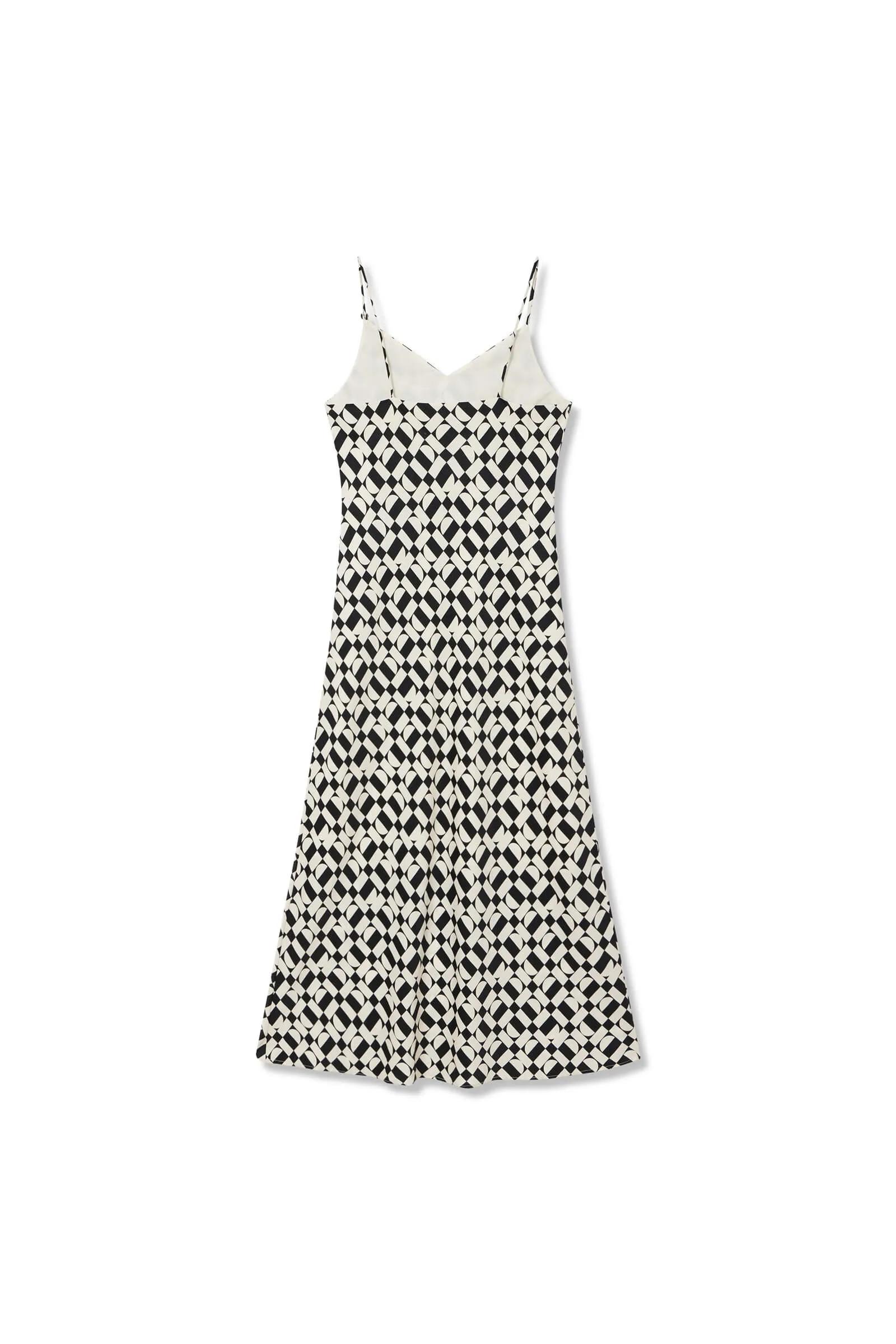 Artistic Printed Halter Dress