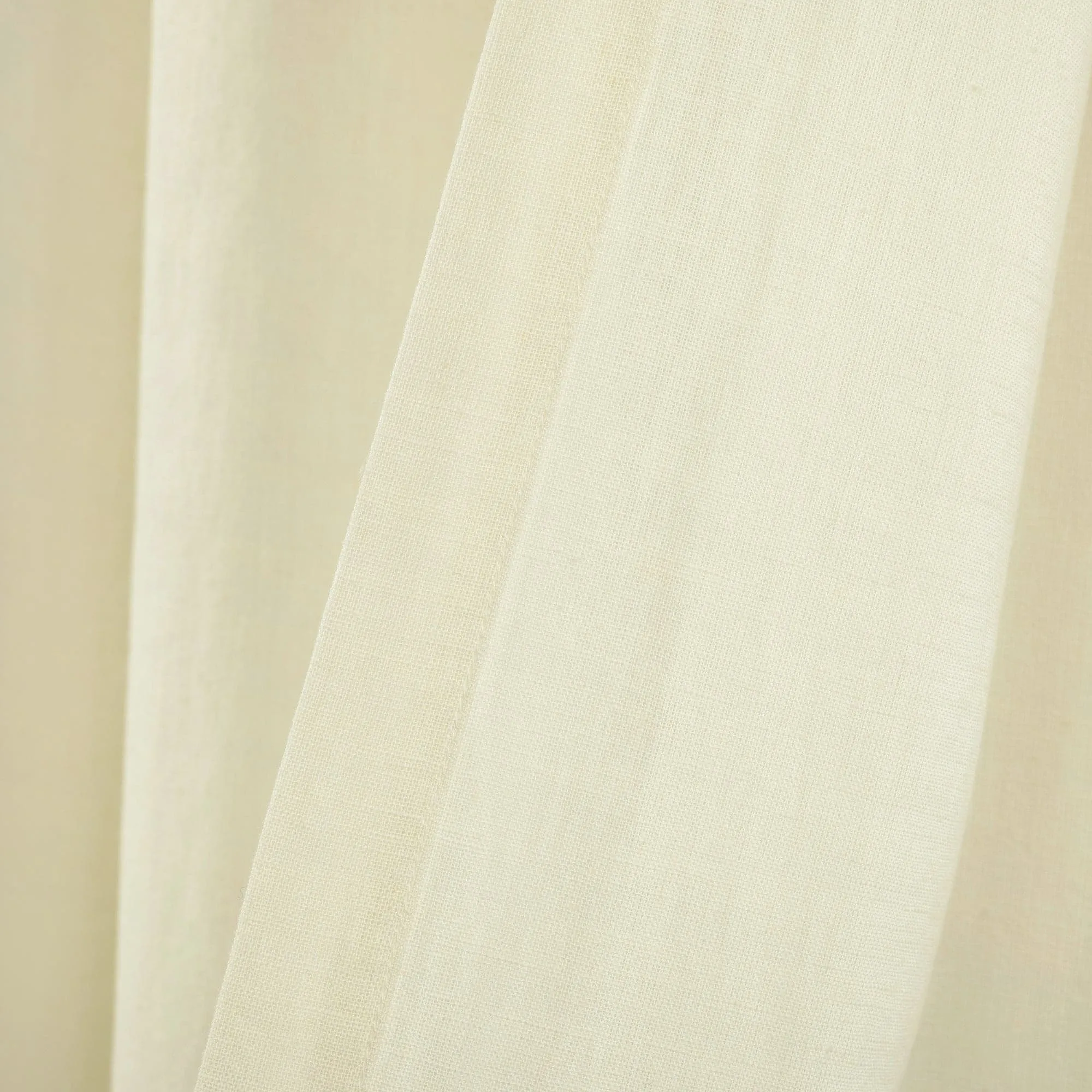 Belgian Flax Prewashed Linen Rich Cotton Blend Window Curtain Panel