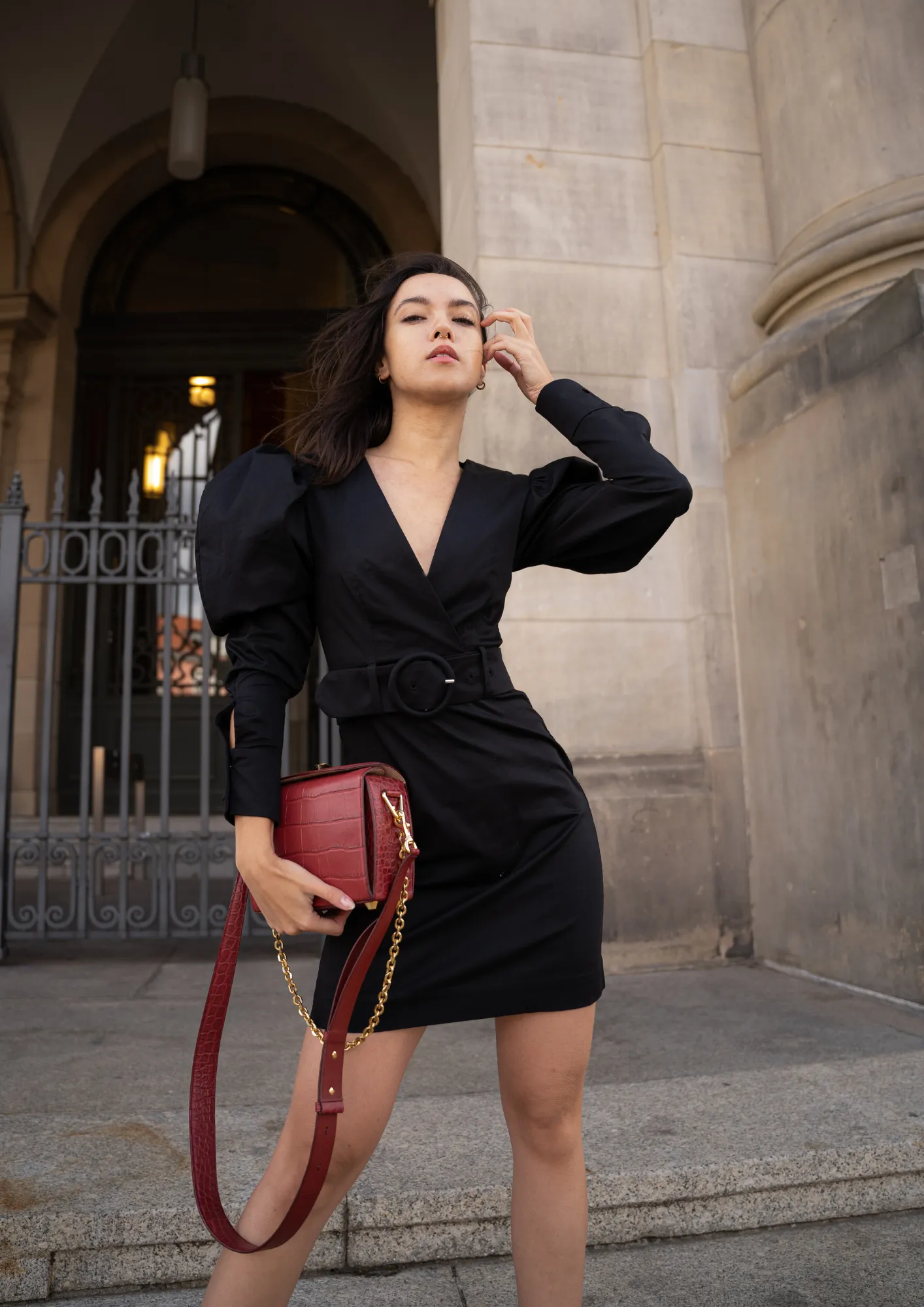 BLACK MINI DRESS