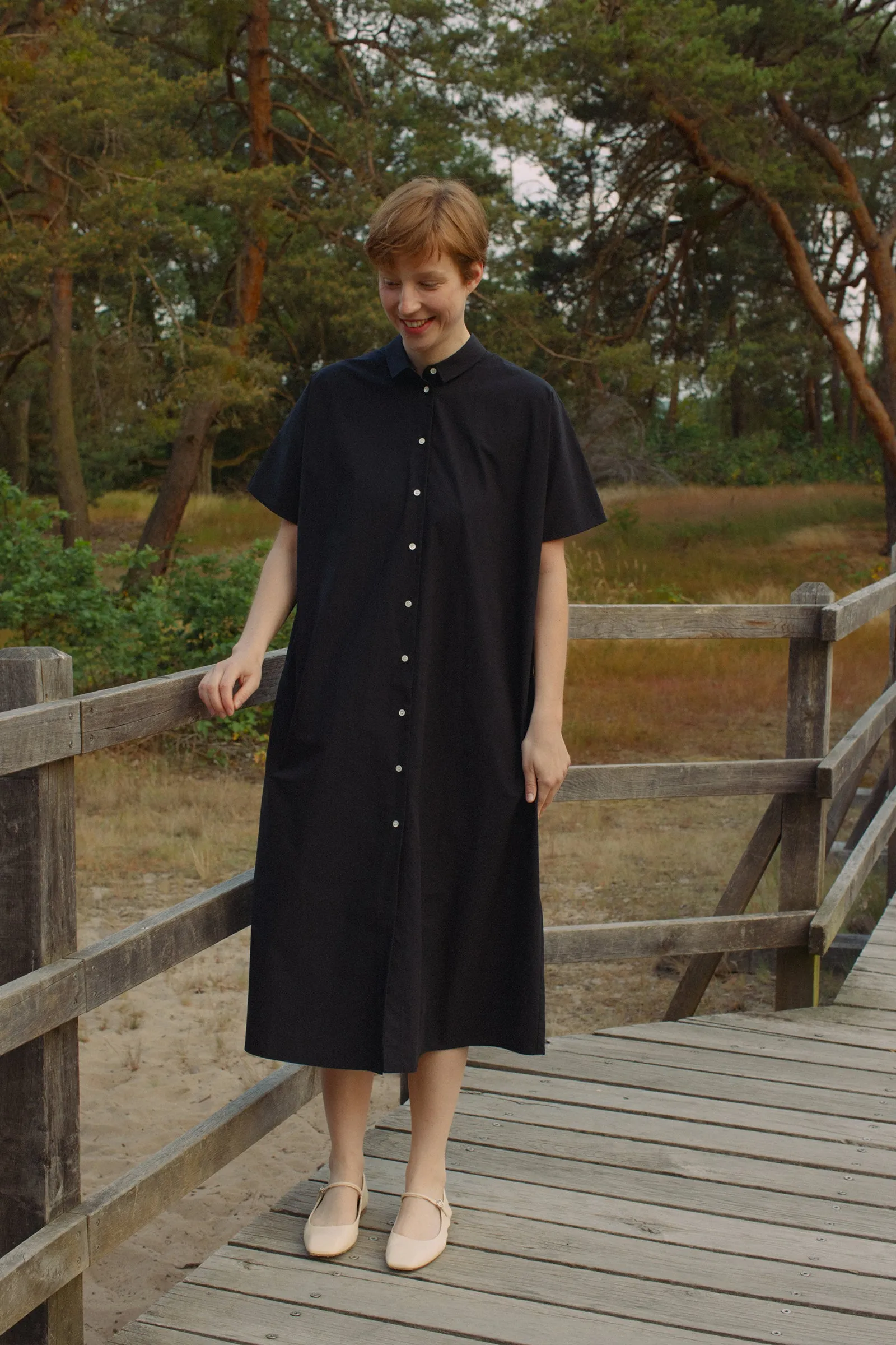 Boxy Shirtdress -- Crisp Cotton