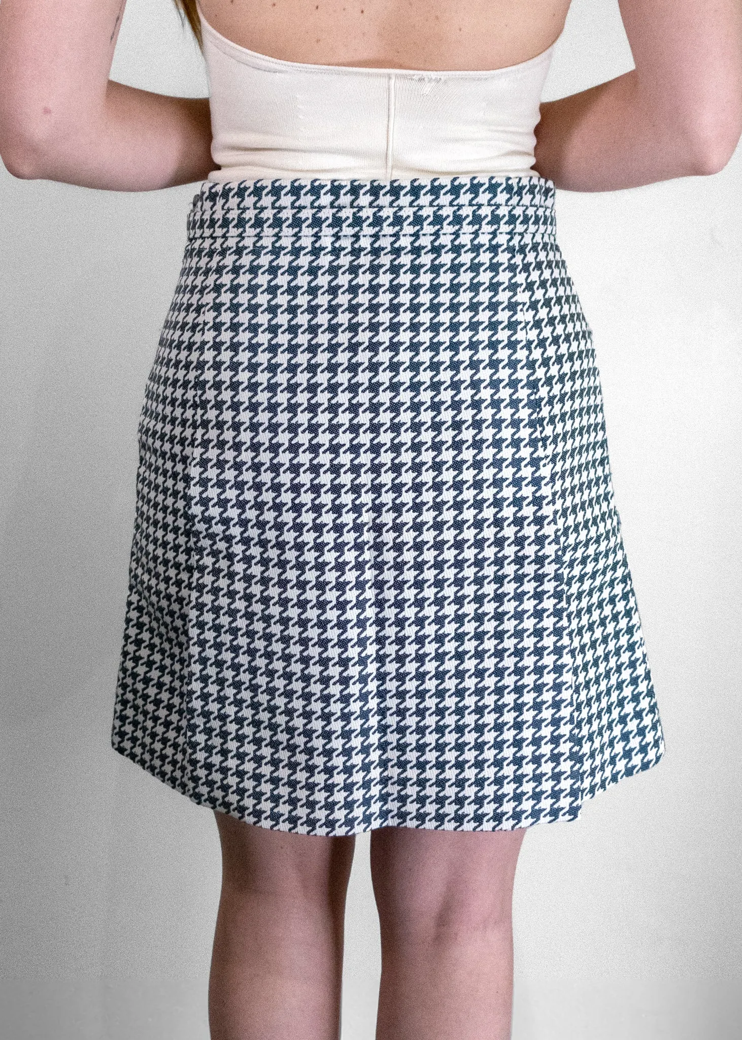 Christian Dior Houndstooth Mini Skirt