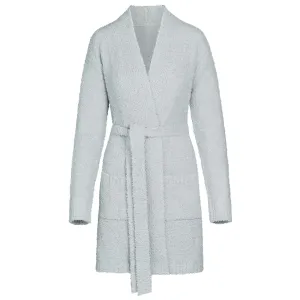 COZY KNIT SHORT ROBE | AQUA