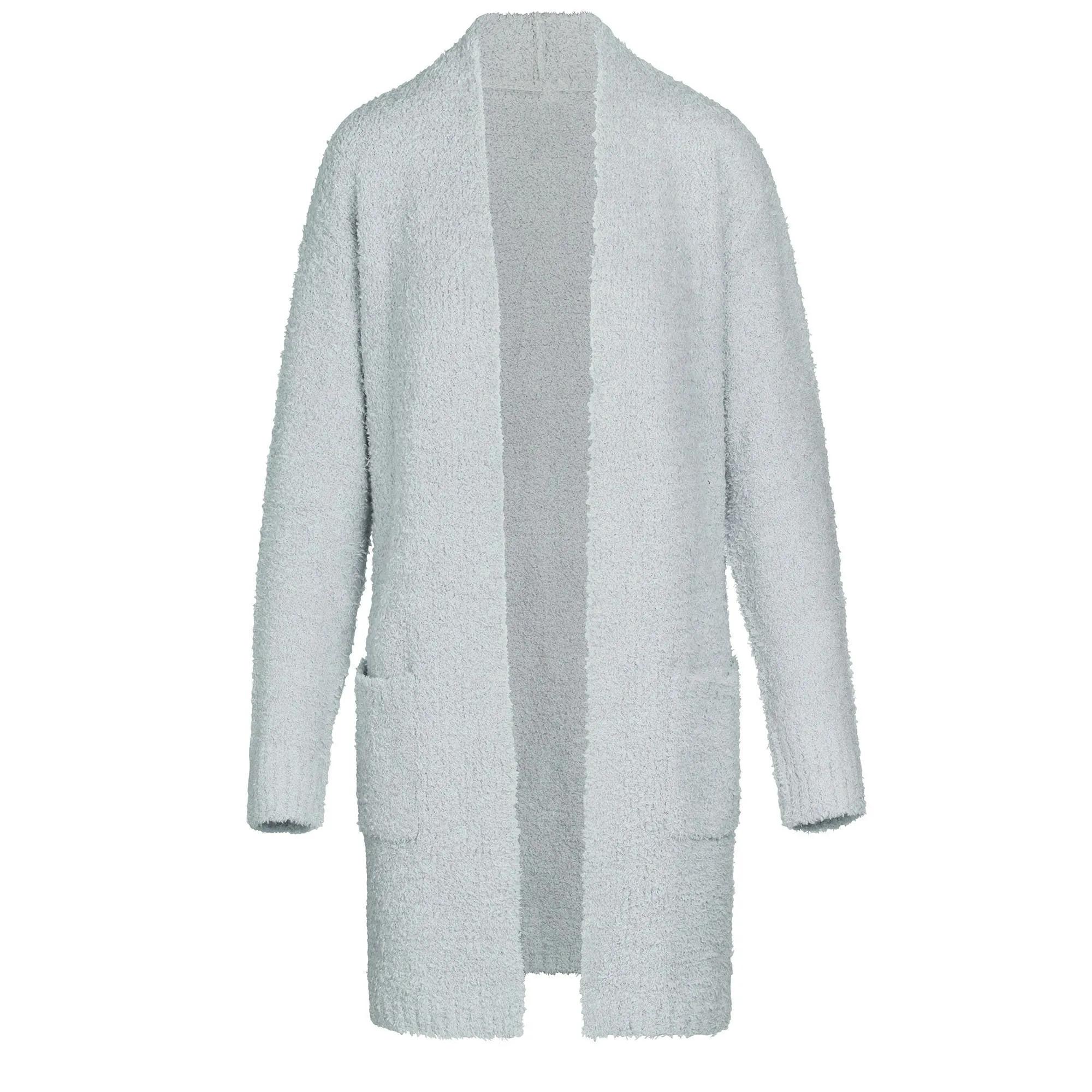 COZY KNIT SHORT ROBE | AQUA