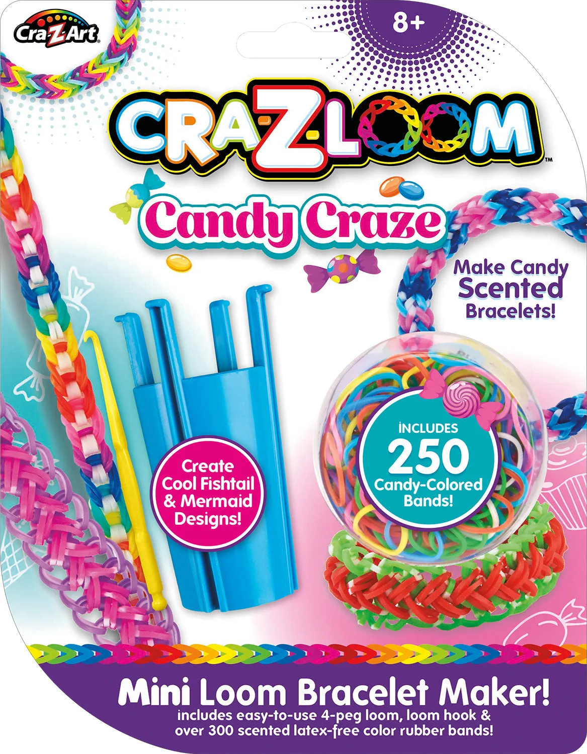 Cra-Z-Art Cra-Z-Loom Mini Loom Bracelet Maker Candy Craze