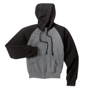 District Threads - Ladies Full Zip Hooded Fleece.  DT207