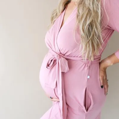 Dusty Rose Mommy Robe