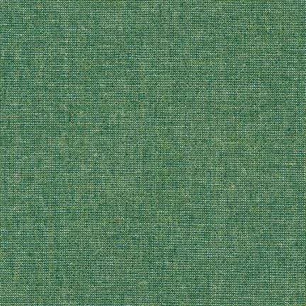 Essex Metallic Linen Cotton Blend in Emerald