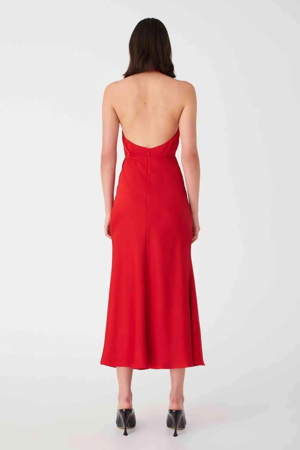 Federica Satin Midi Dress