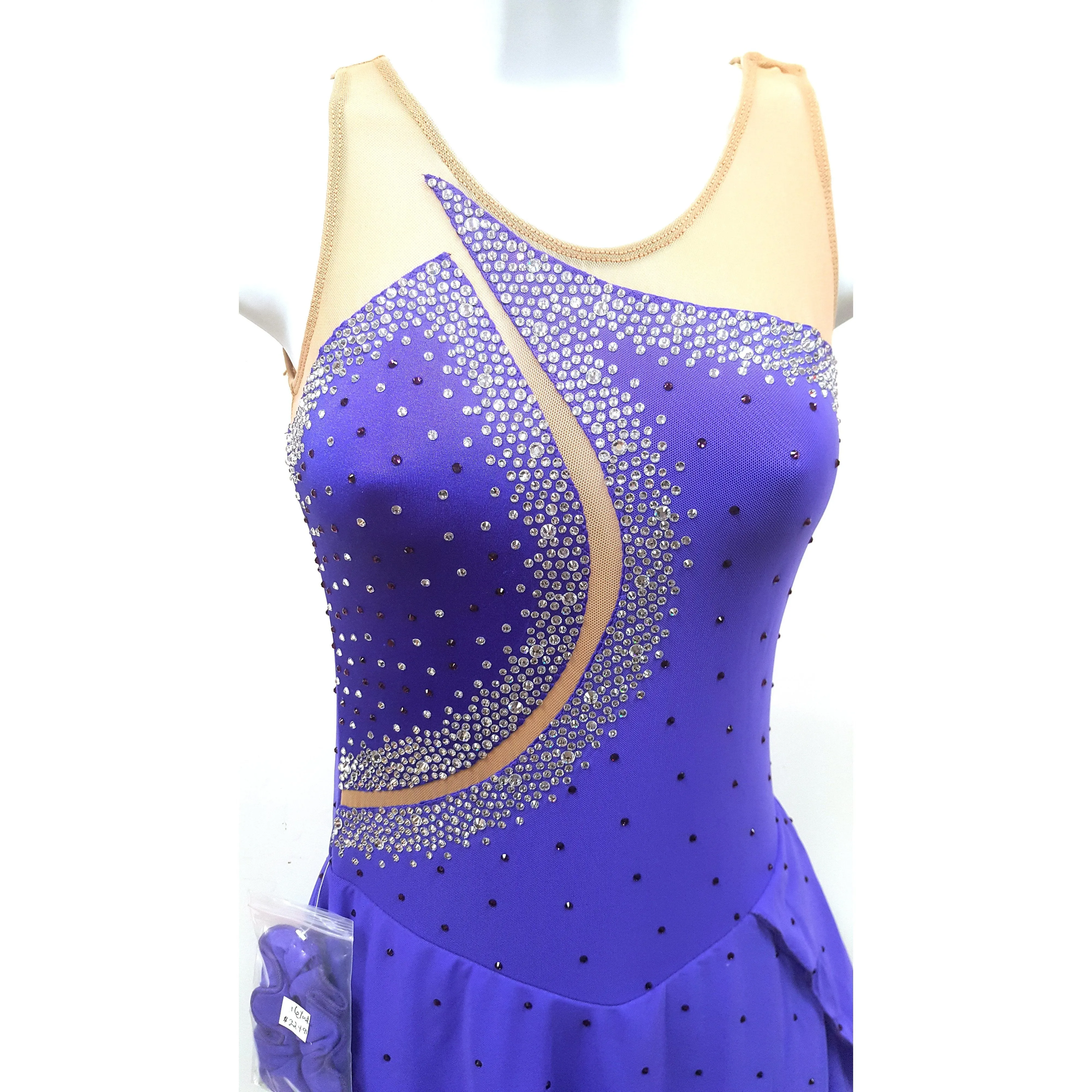 Figure Skating Dress  with 100's Crystals SU1100