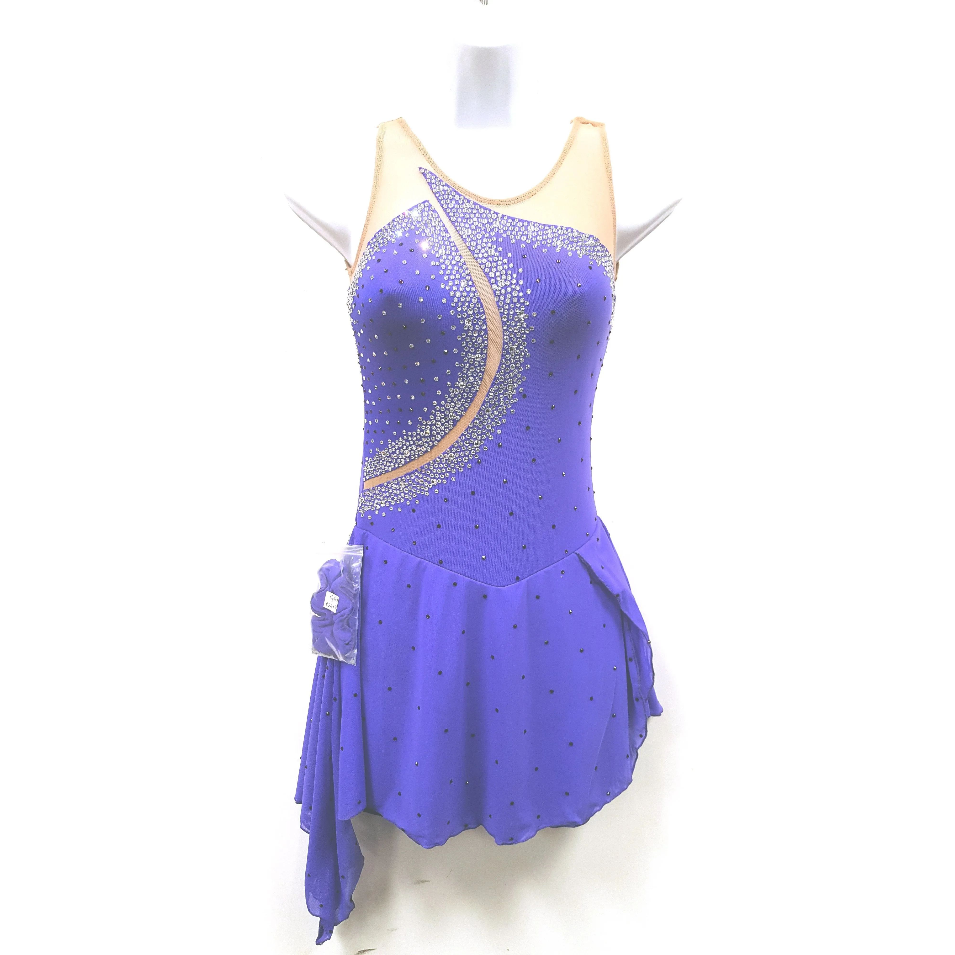 Figure Skating Dress  with 100's Crystals SU1100