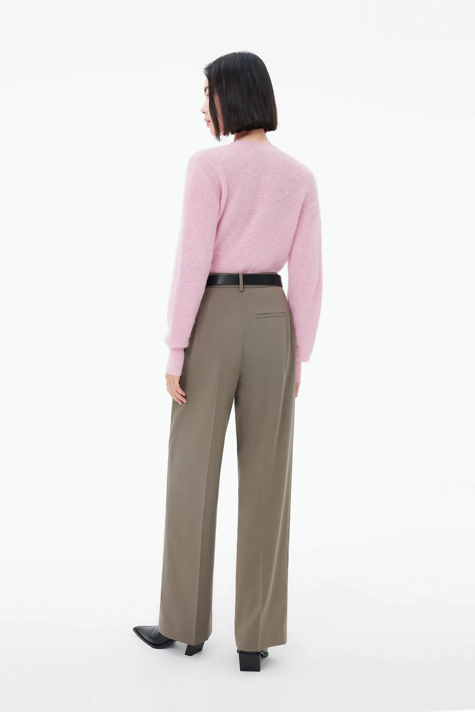 Flattering Straight-Leg Casual Trousers