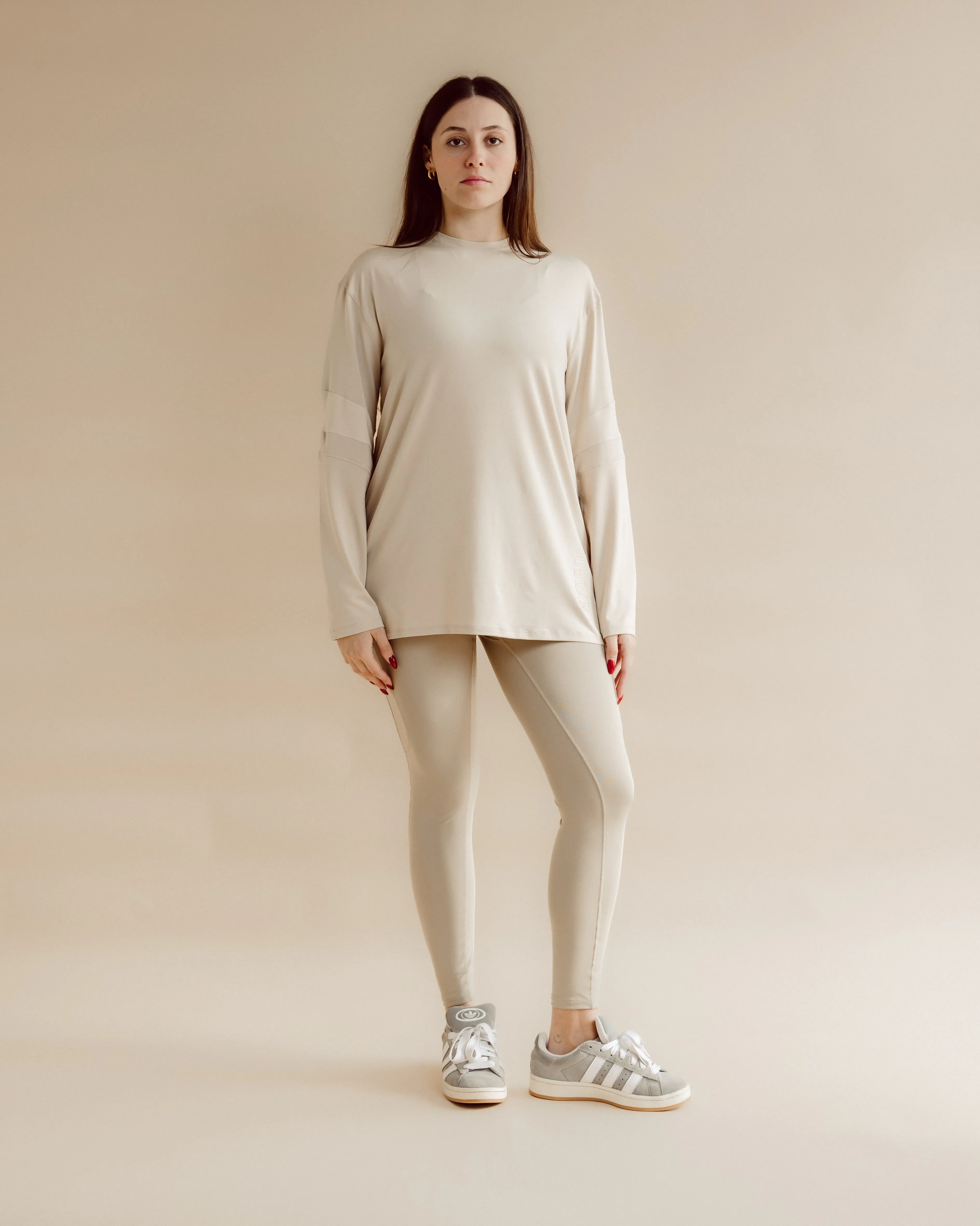 Flow Sports Tee | Beige