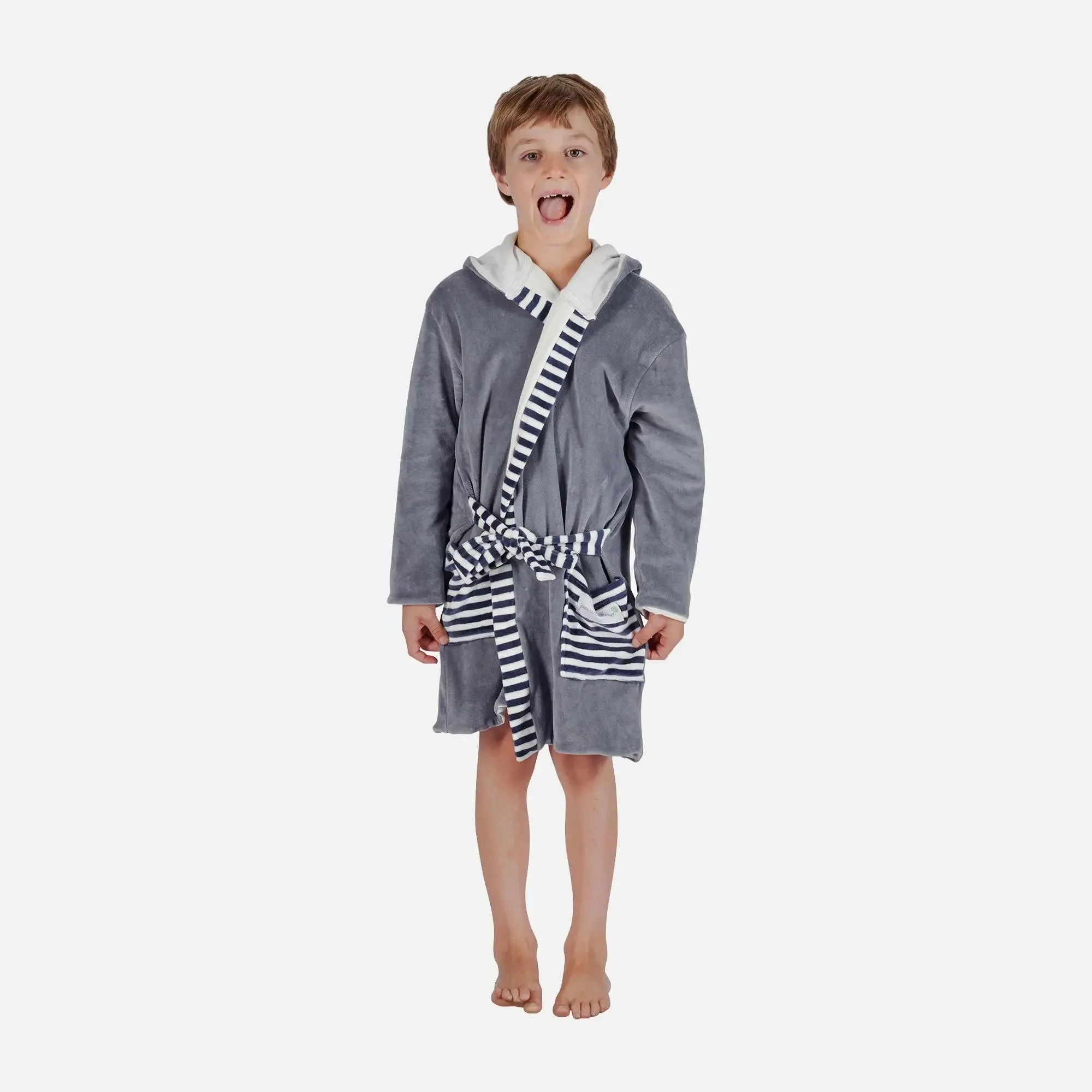 Grey Kids Organic Robes