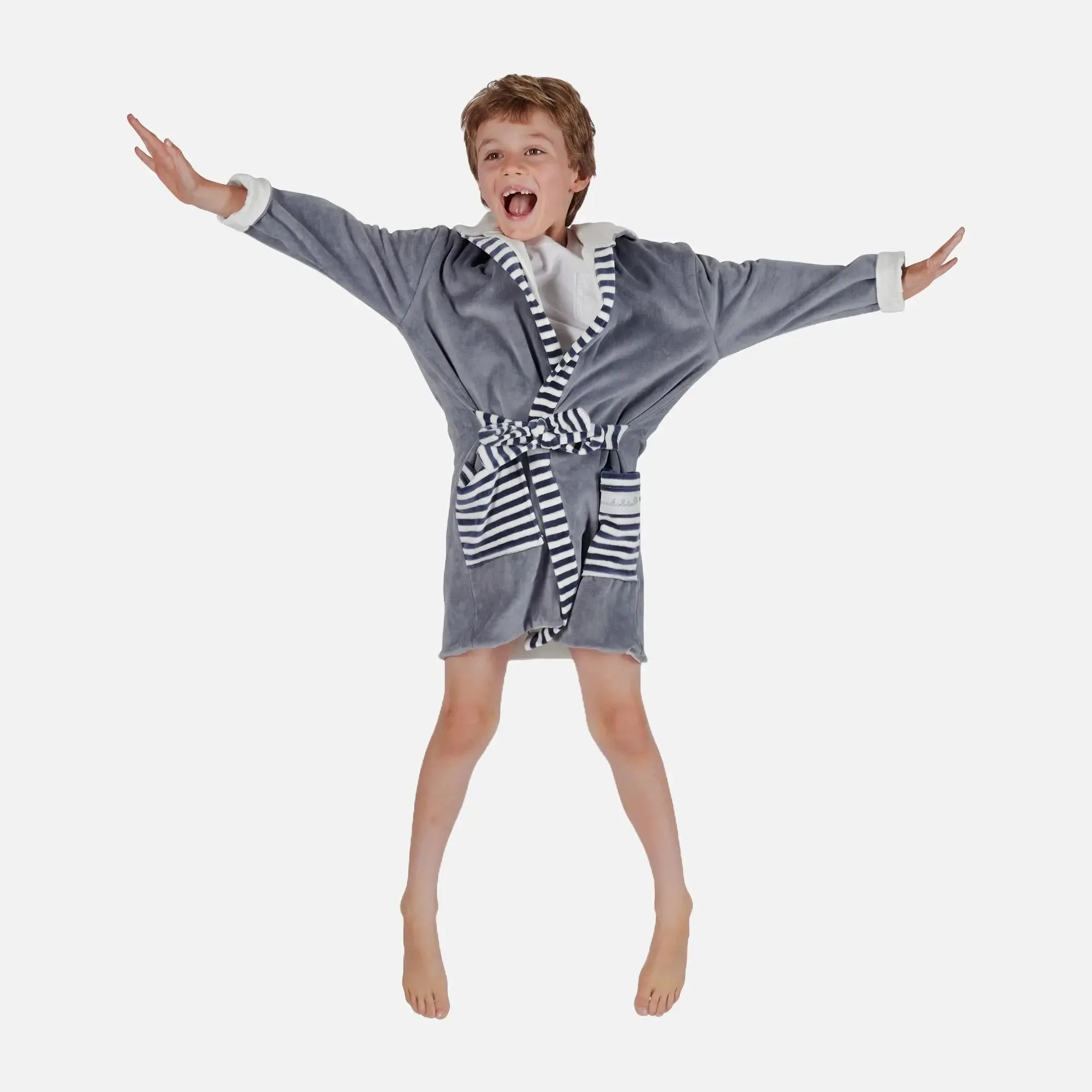 Grey Kids Organic Robes