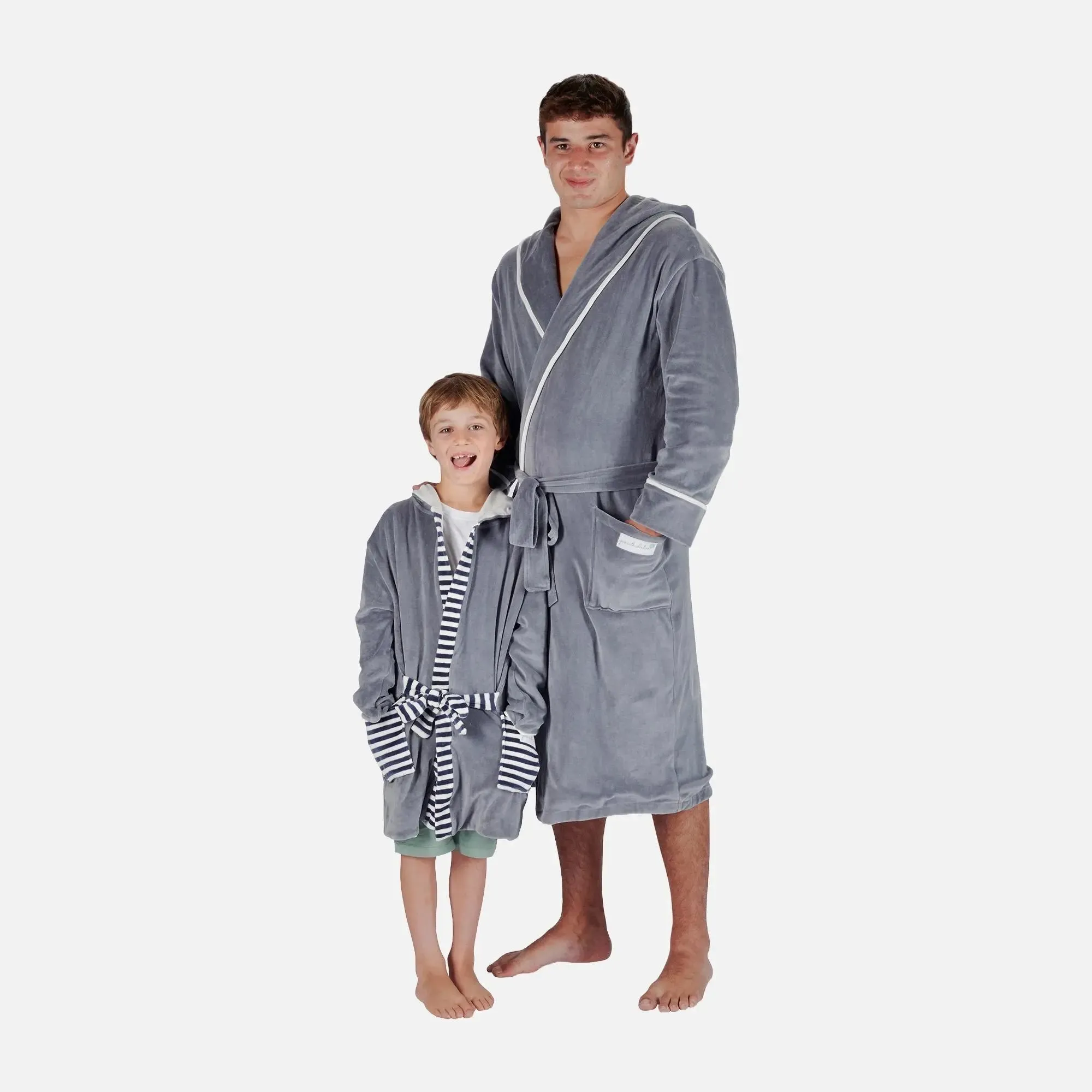 Grey Kids Organic Robes