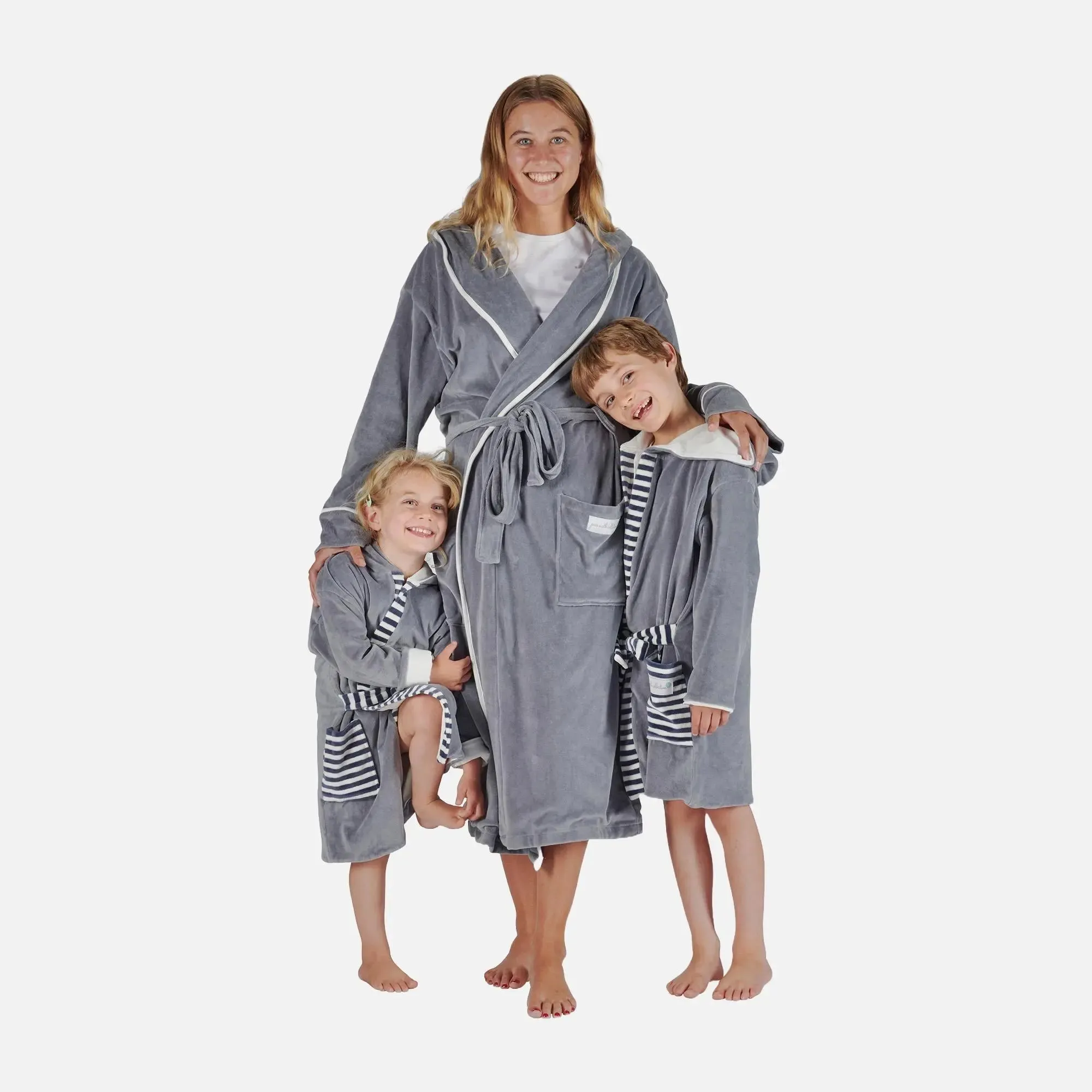 Grey Kids Organic Robes