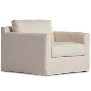 Hampton Slipcover Chair and a Half, Evere Oatmeal