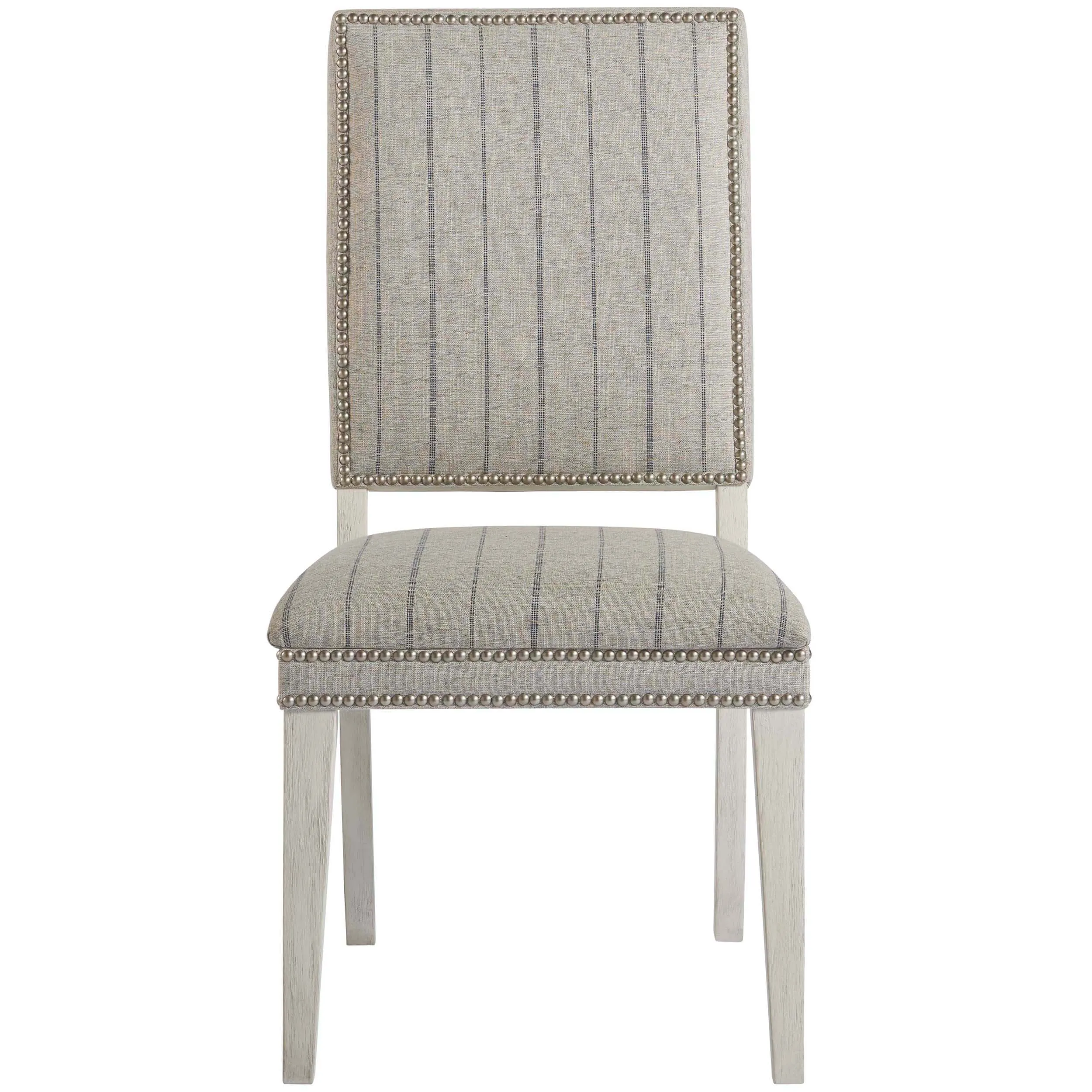 Hamptons Dining Chair, Colantino Marble/Fredrickson Nickel, Set of 2