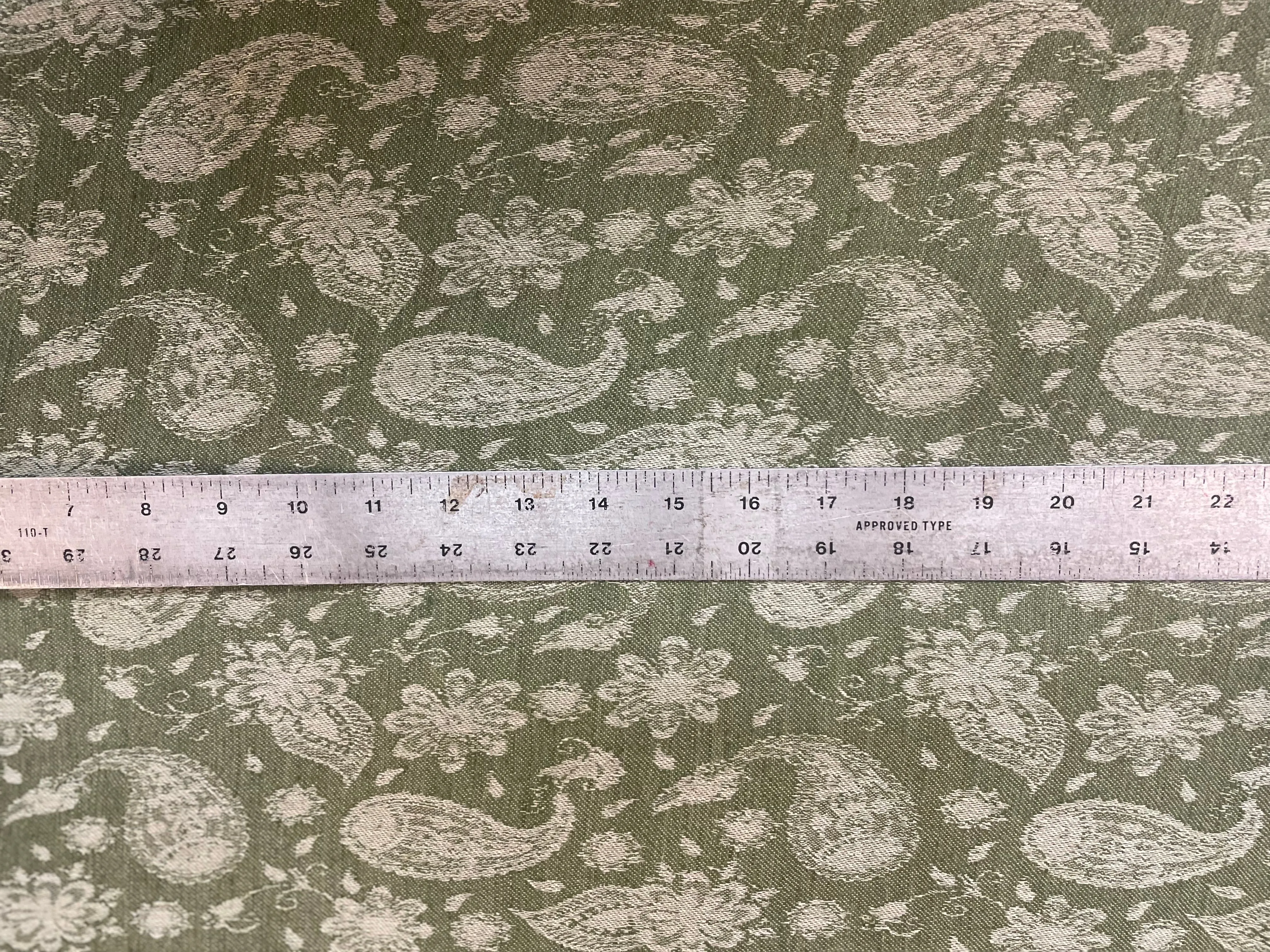 Italian Cotton/Linen Print- Green & Light Pistachio