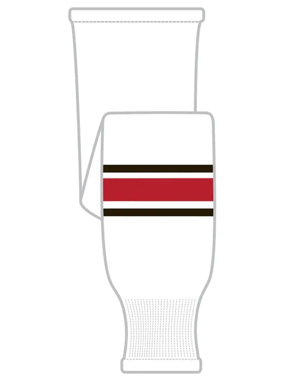 K1 Sportswear Team Canada White Knit Ice Hockey Socks