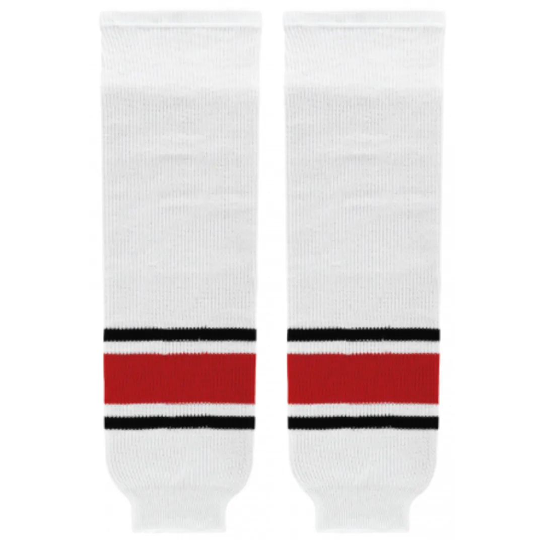 K1 Sportswear Team Canada White Knit Ice Hockey Socks