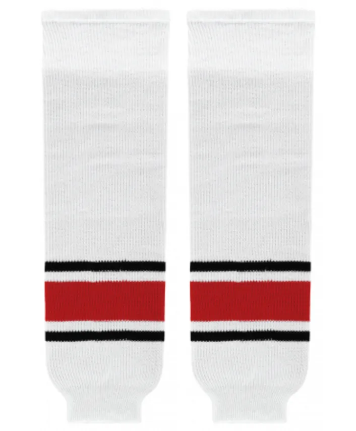 K1 Sportswear Team Canada White Knit Ice Hockey Socks