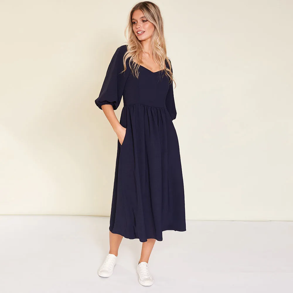 Kadie Dress (Navy)