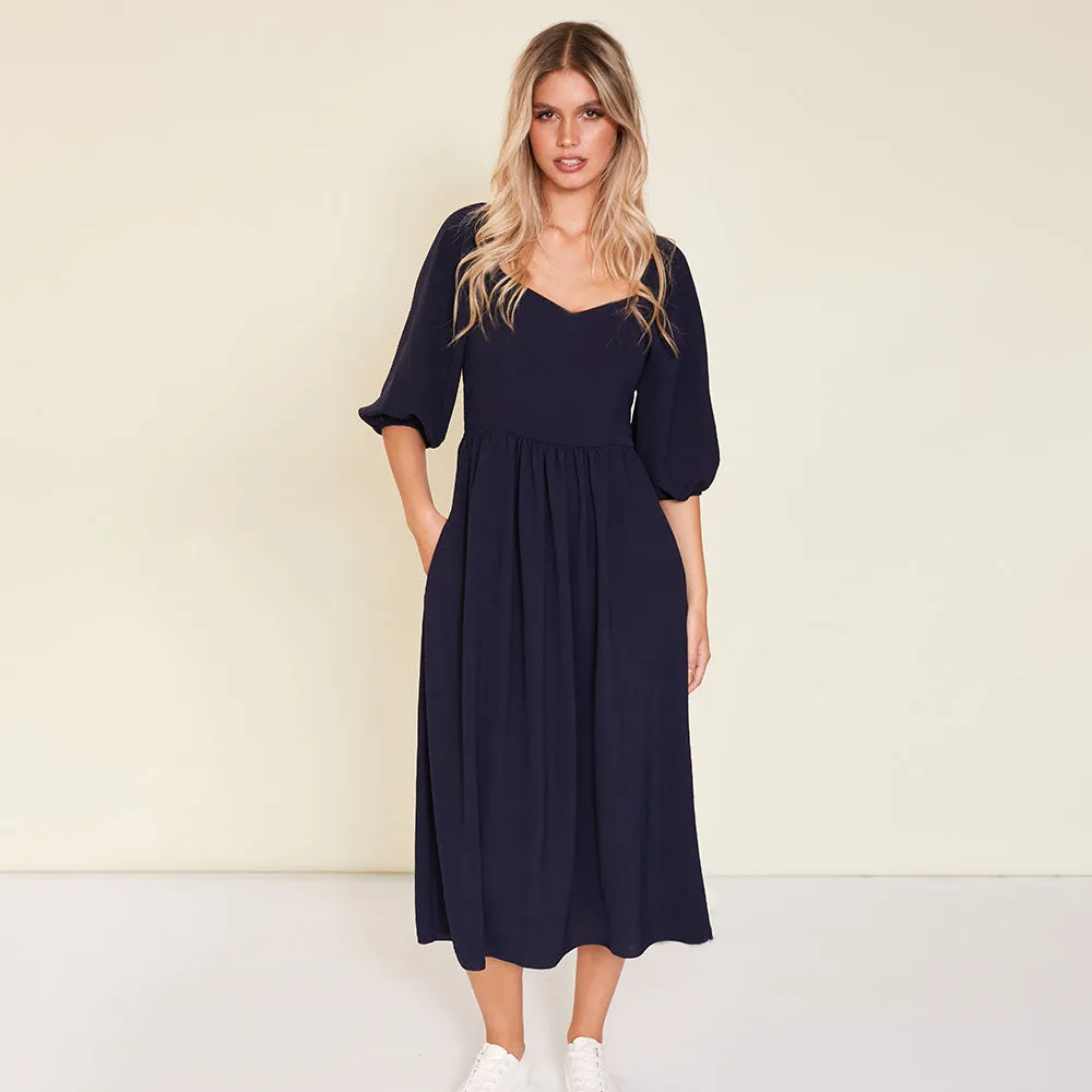 Kadie Dress (Navy)