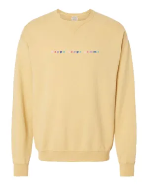 Kappa Bubble Letter Rainbow Crewneck