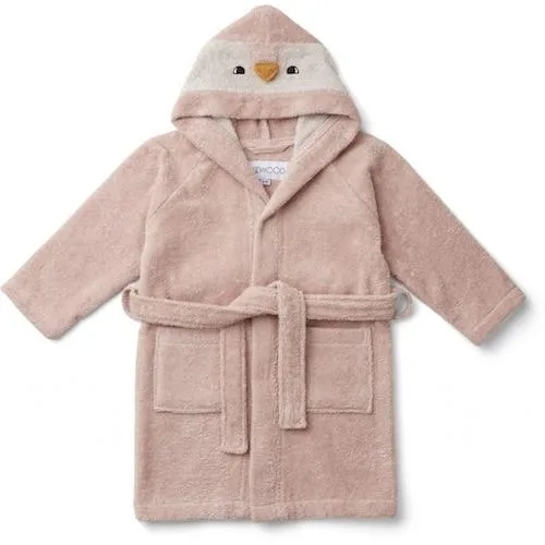 Liewood Lily Bathrobe in Penguin Rose