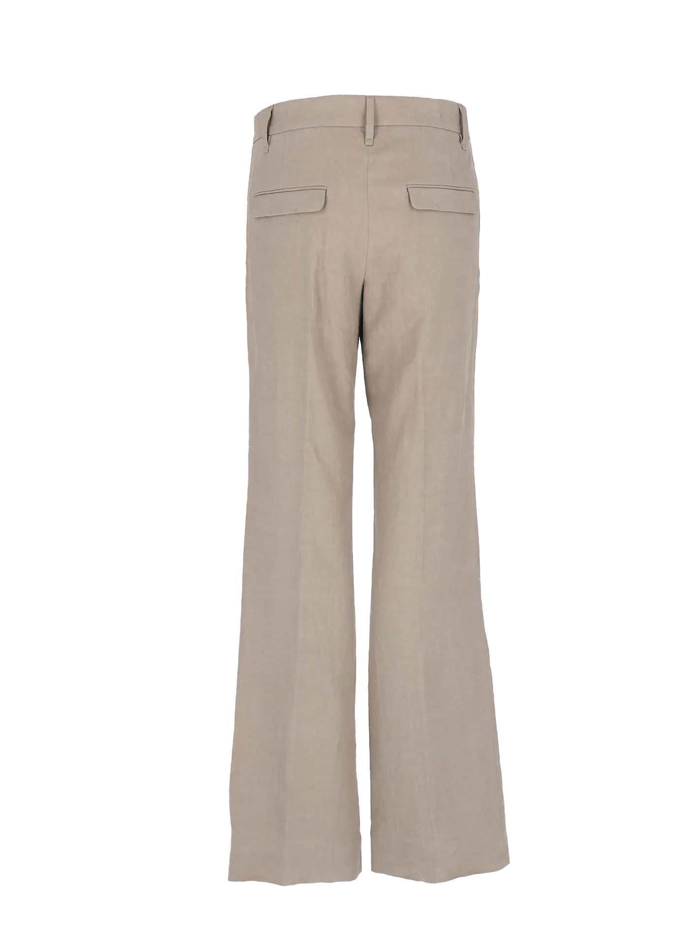 linen and cotton-blend trousers