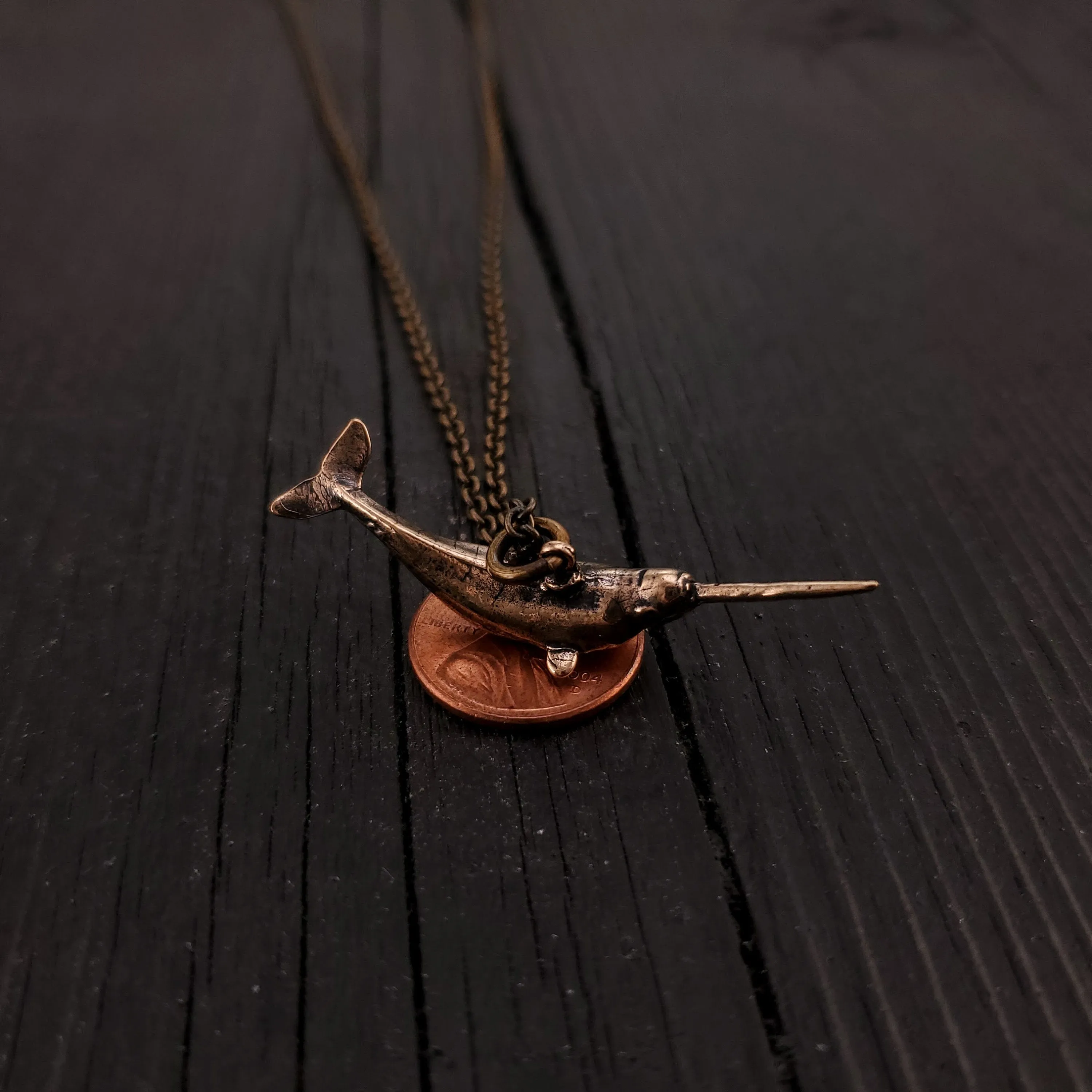 Narwhal Charm Pendant Necklace