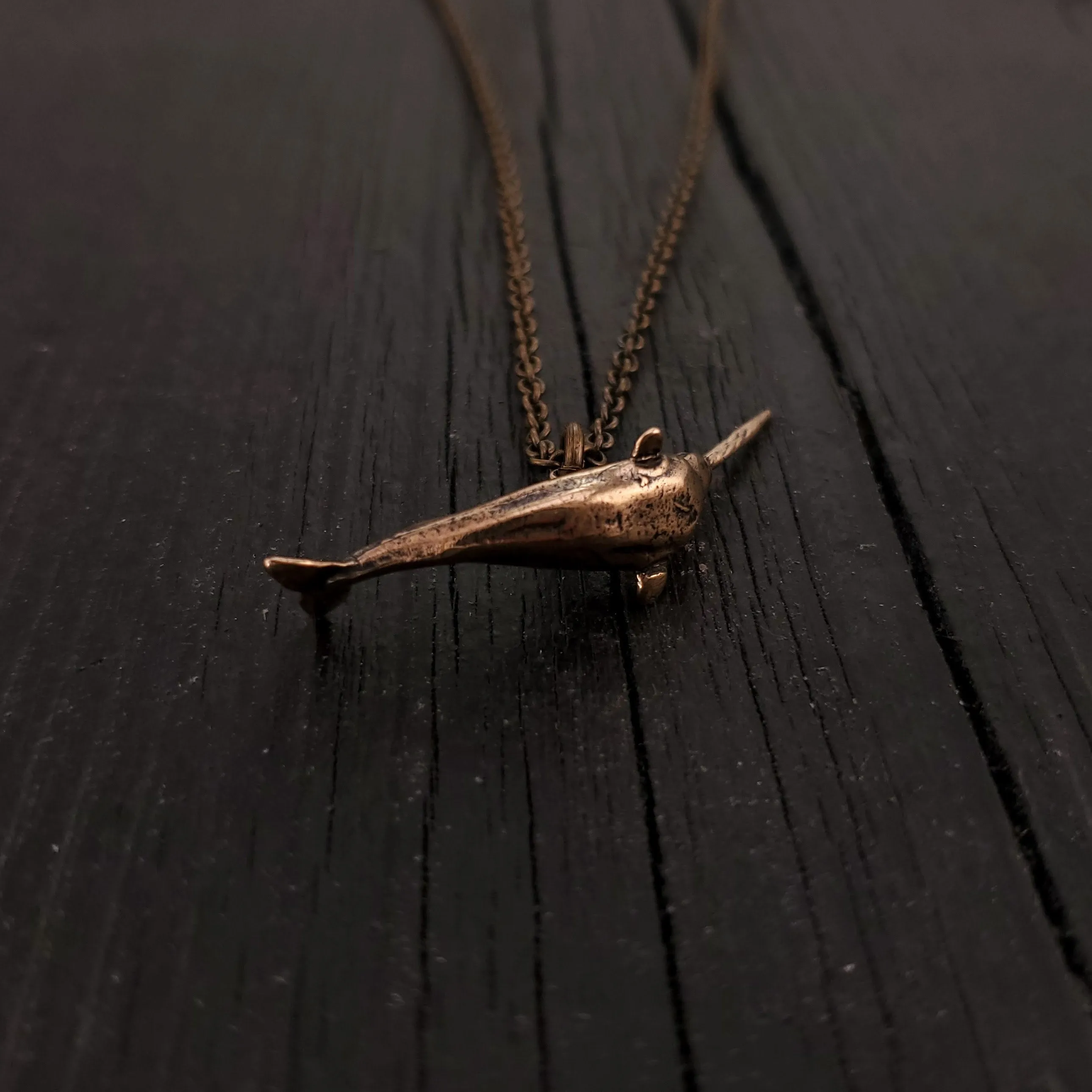 Narwhal Charm Pendant Necklace