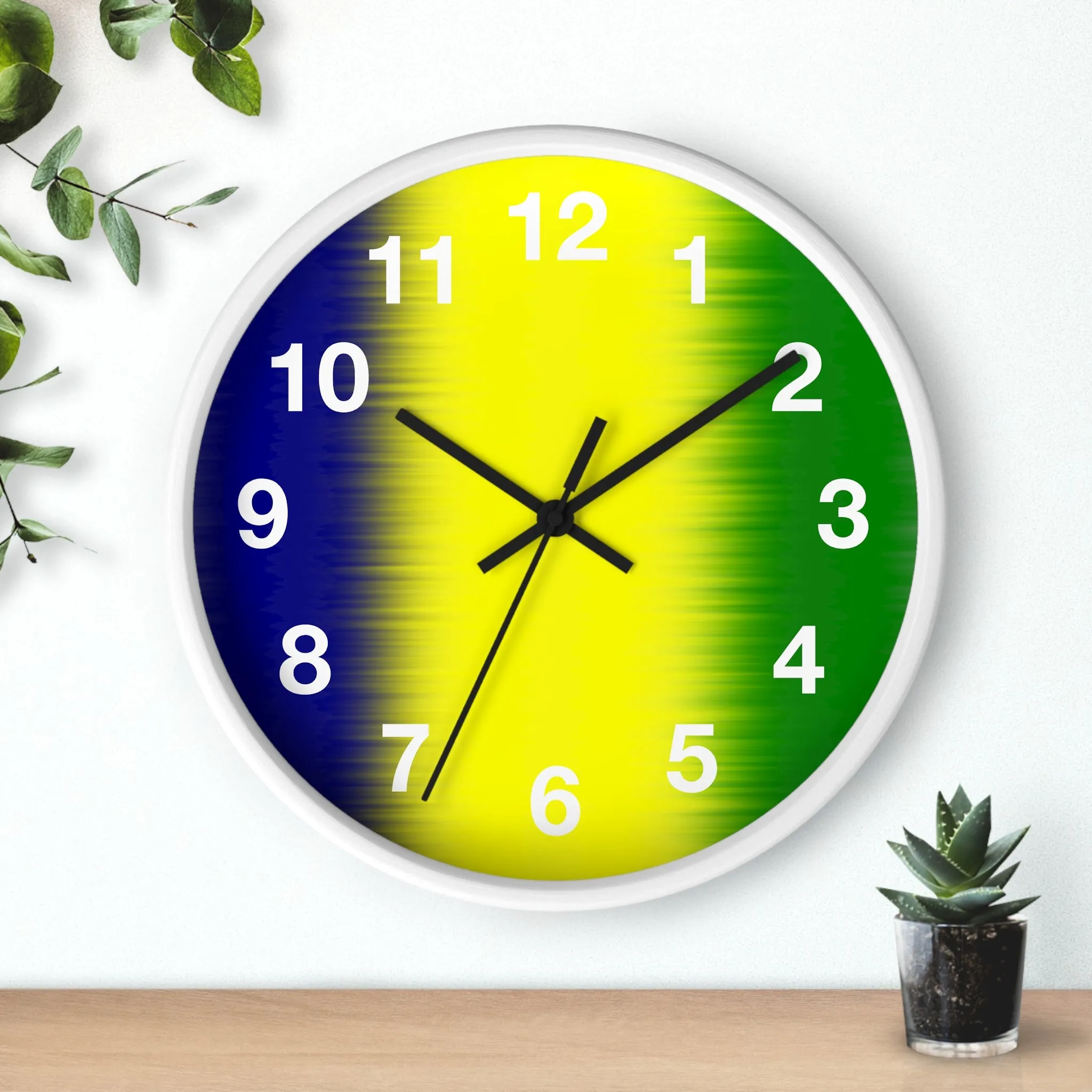 National Colors St. Vincent and the Grenadines Wall Clock