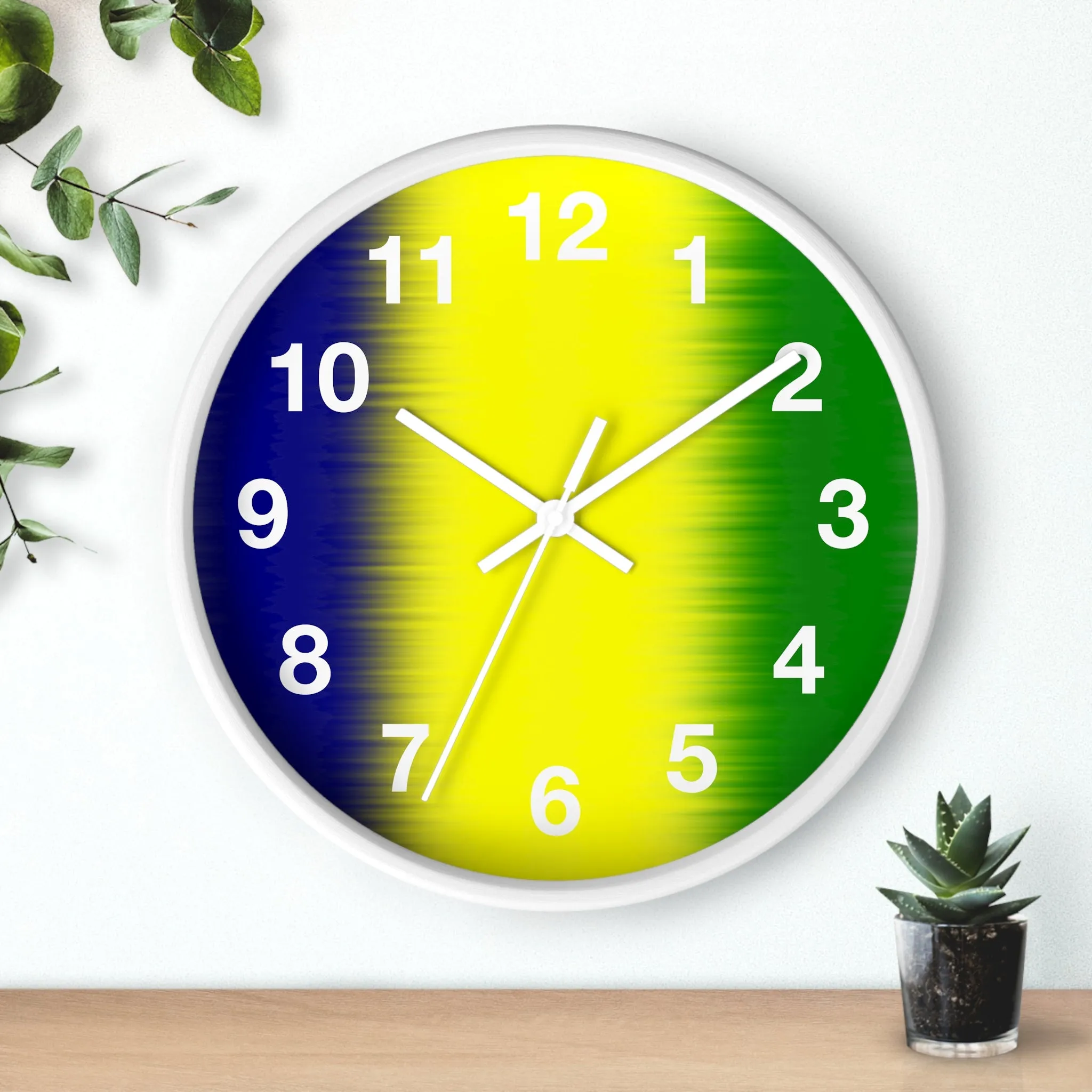 National Colors St. Vincent and the Grenadines Wall Clock