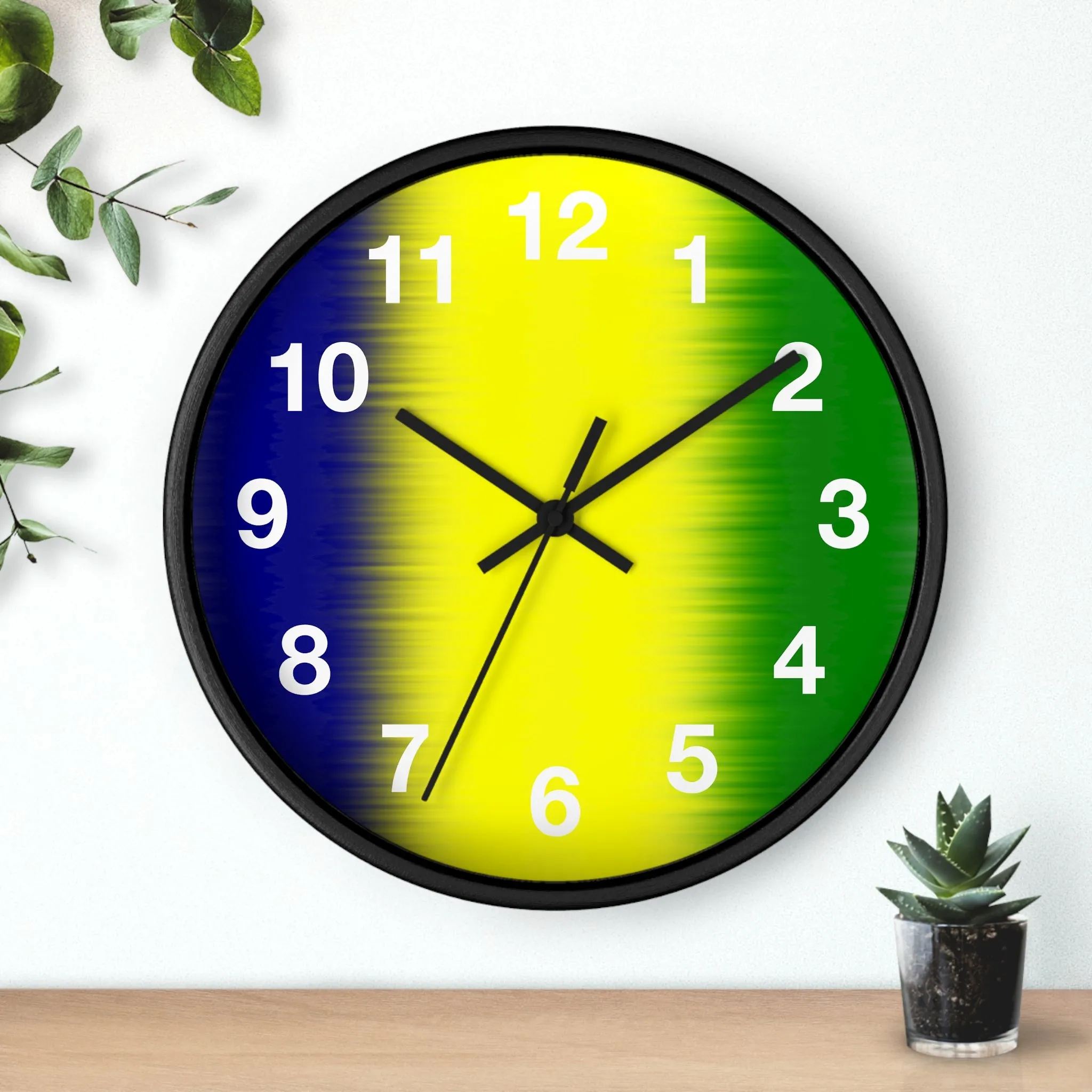 National Colors St. Vincent and the Grenadines Wall Clock