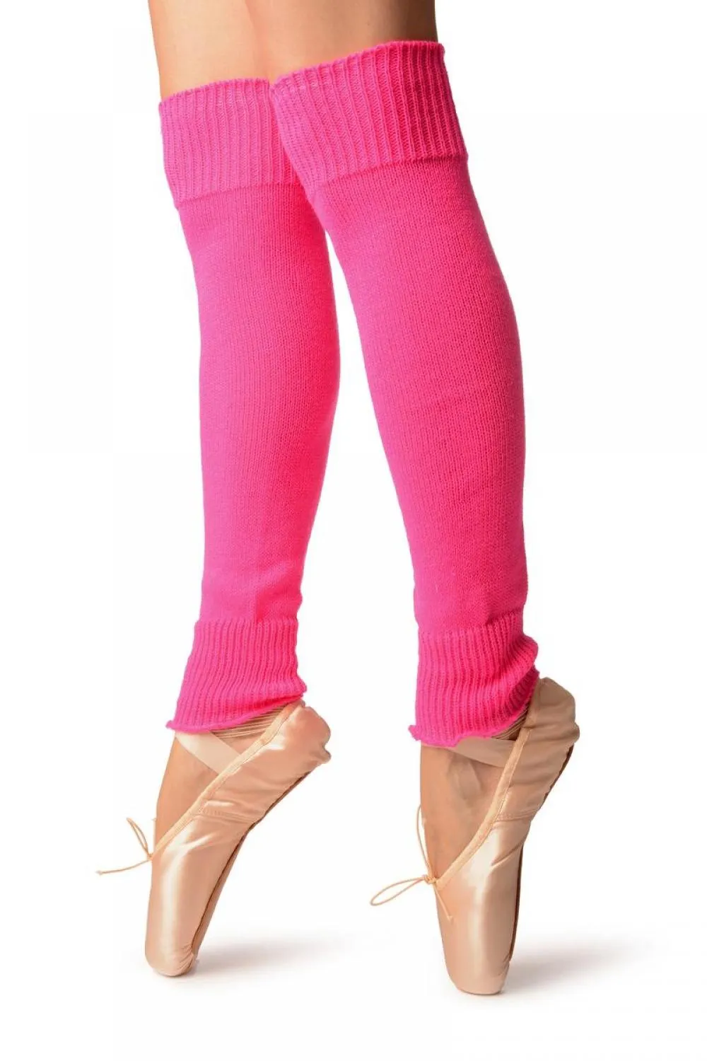 Neon Pink Fluorescent Dance/Ballet Leg Warmers