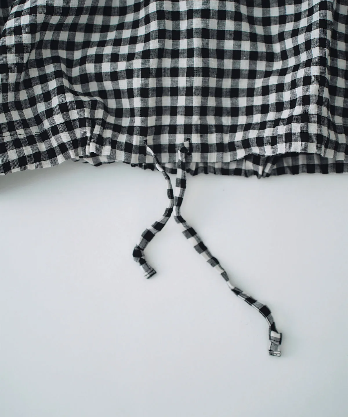 nest Robe | Super Water-Repellent Linen Cotton Check Anorak