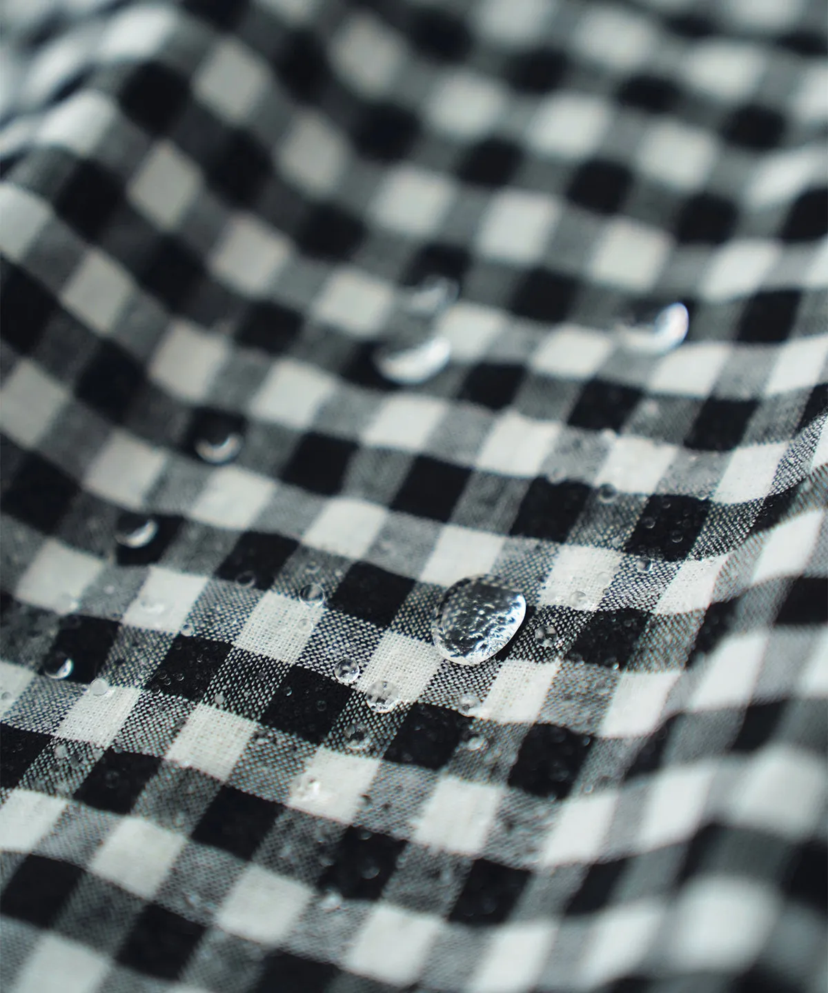 nest Robe | Super Water-Repellent Linen Cotton Check Anorak