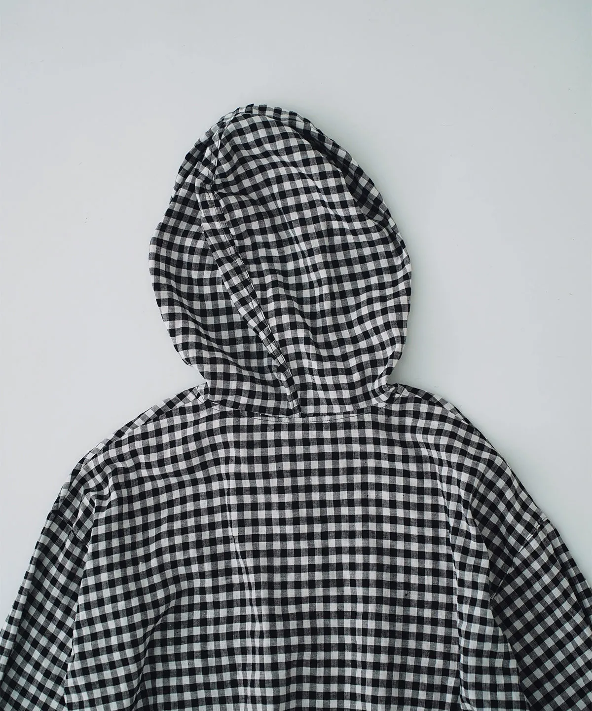 nest Robe | Super Water-Repellent Linen Cotton Check Anorak