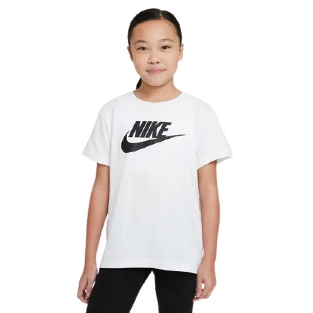 Nike Sportswear Girls Lifestyle T-Shirt White/Black