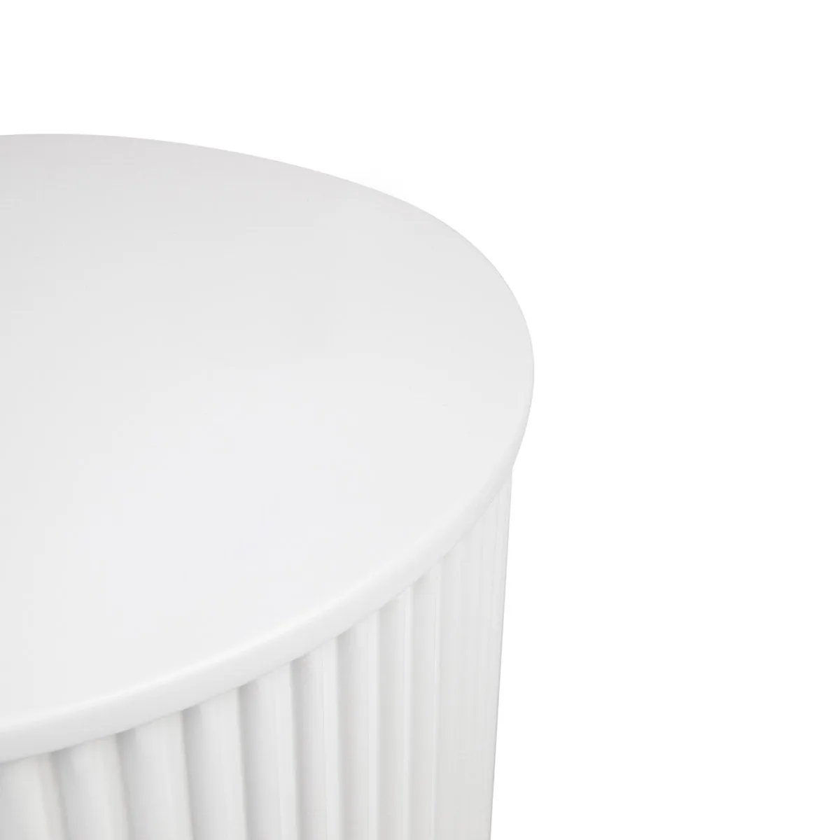 Nomad Round Side Table - White